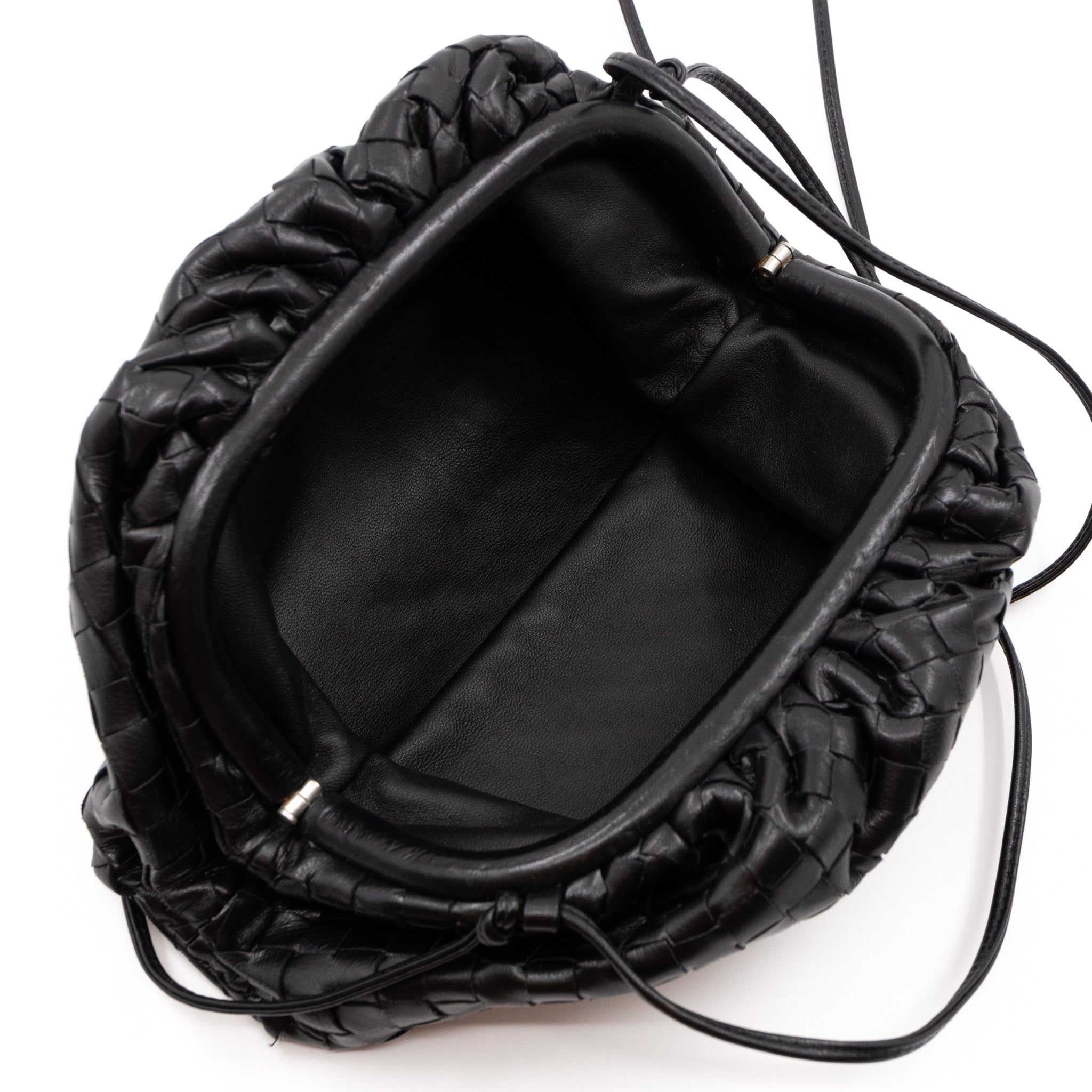 The Pouch Mini Crossbody Intrecciato Black