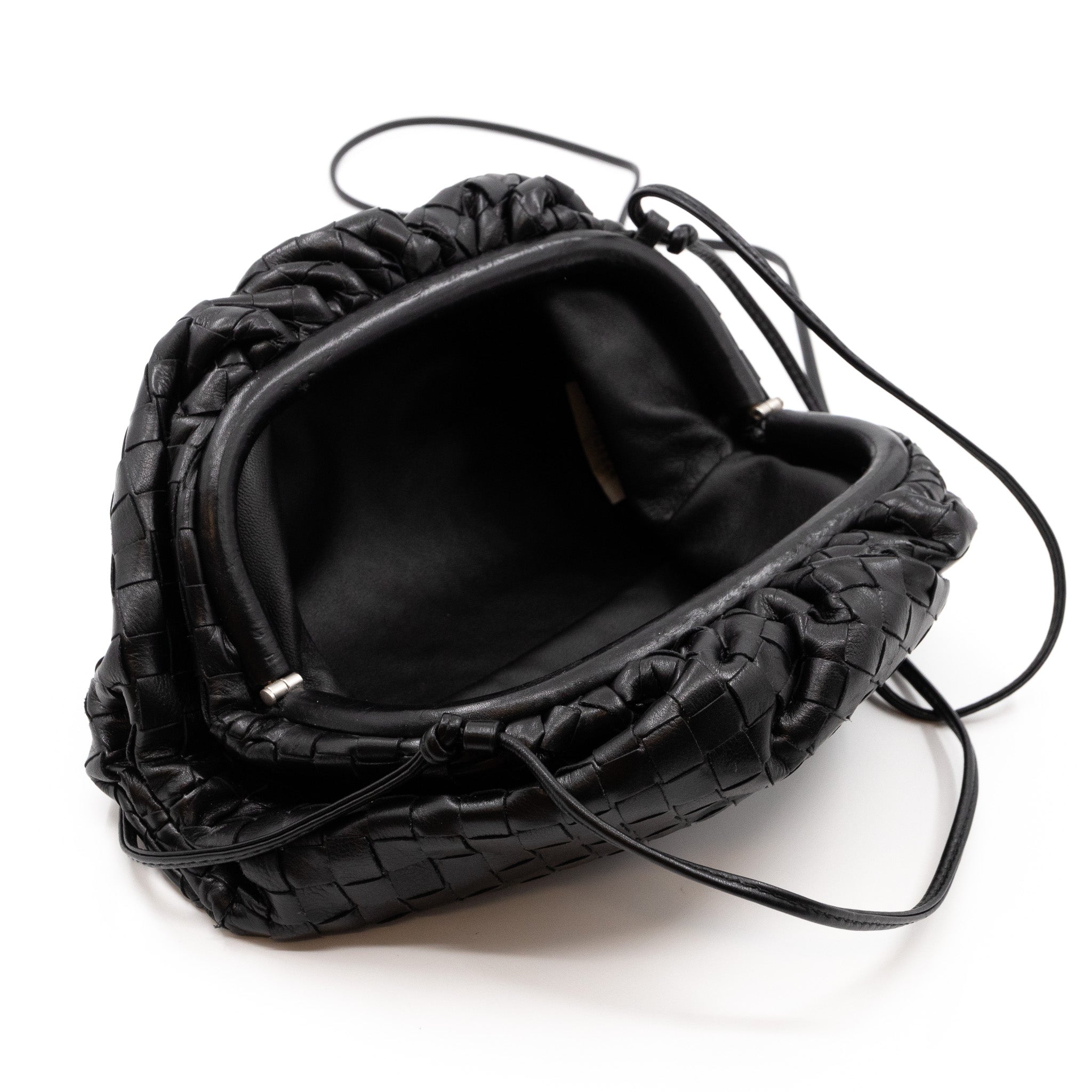 The Pouch Mini Crossbody Intrecciato Black