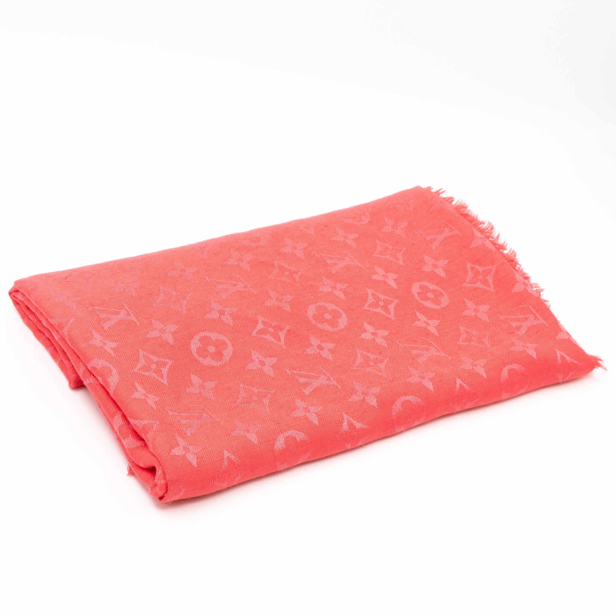 Monogram Shawl Pink