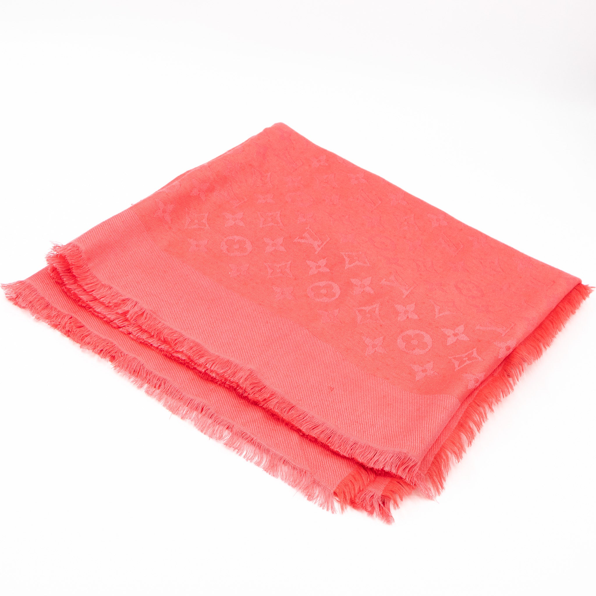 Monogram Shawl Pink