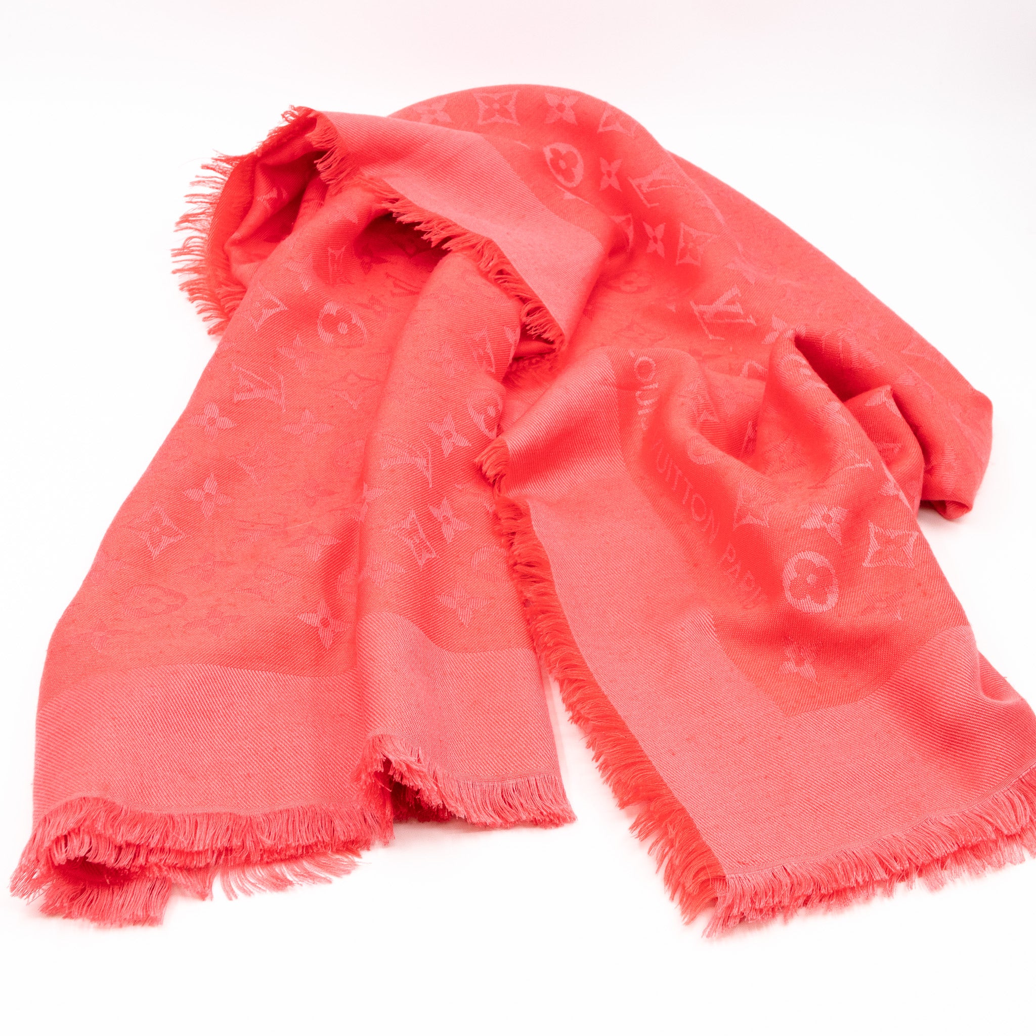 Monogram Shawl Pink