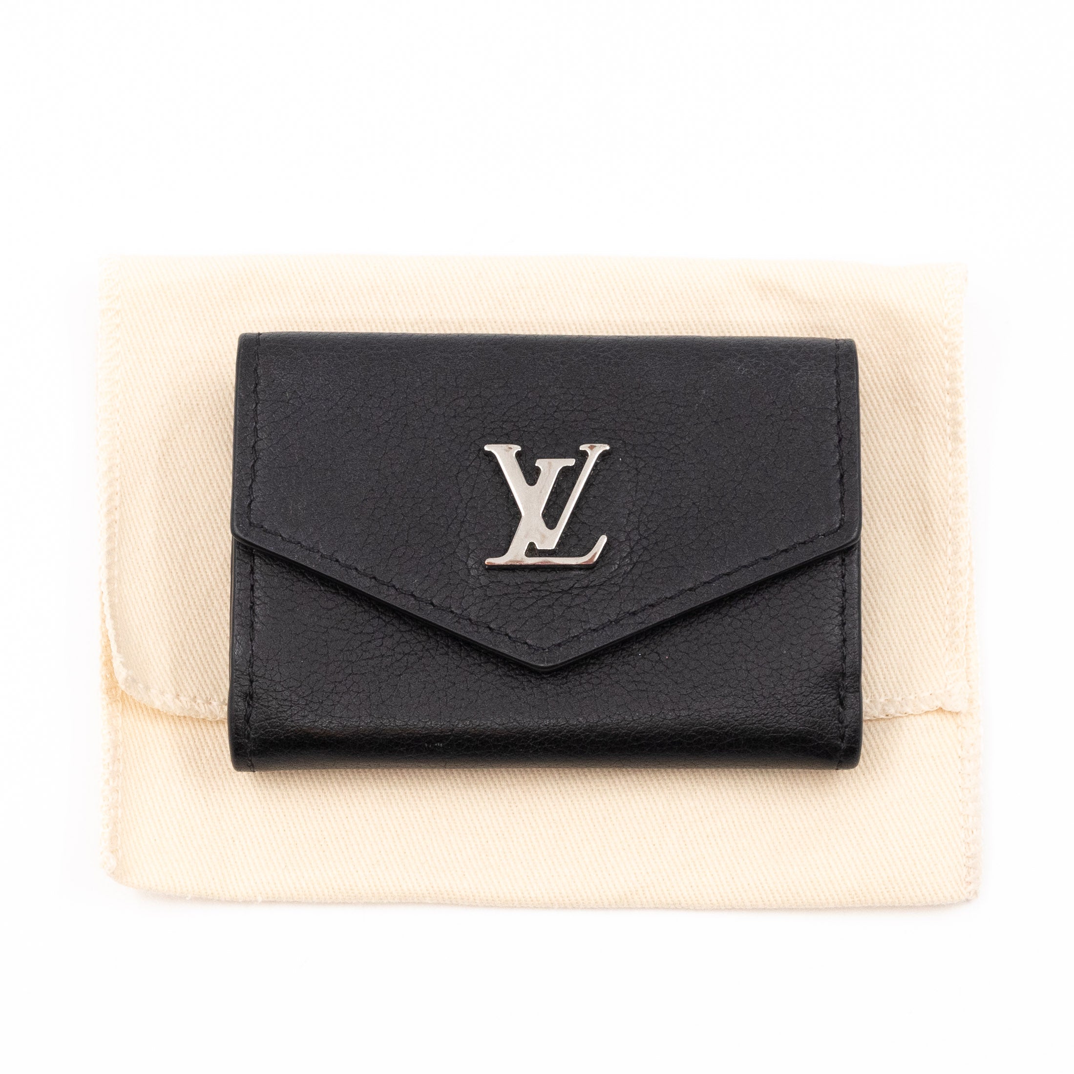 Louis Vuitton Lockmini Wallet Greige Calf