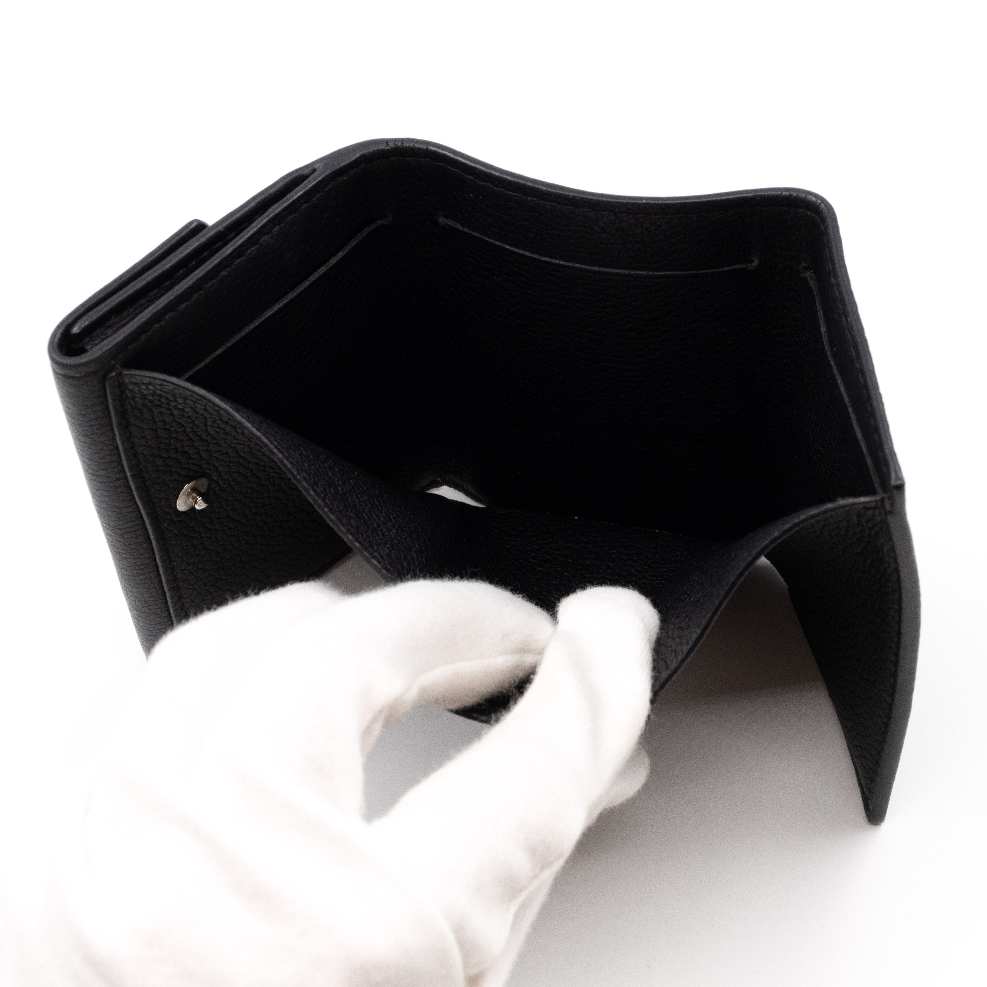 Lockmini Wallet Black Leather