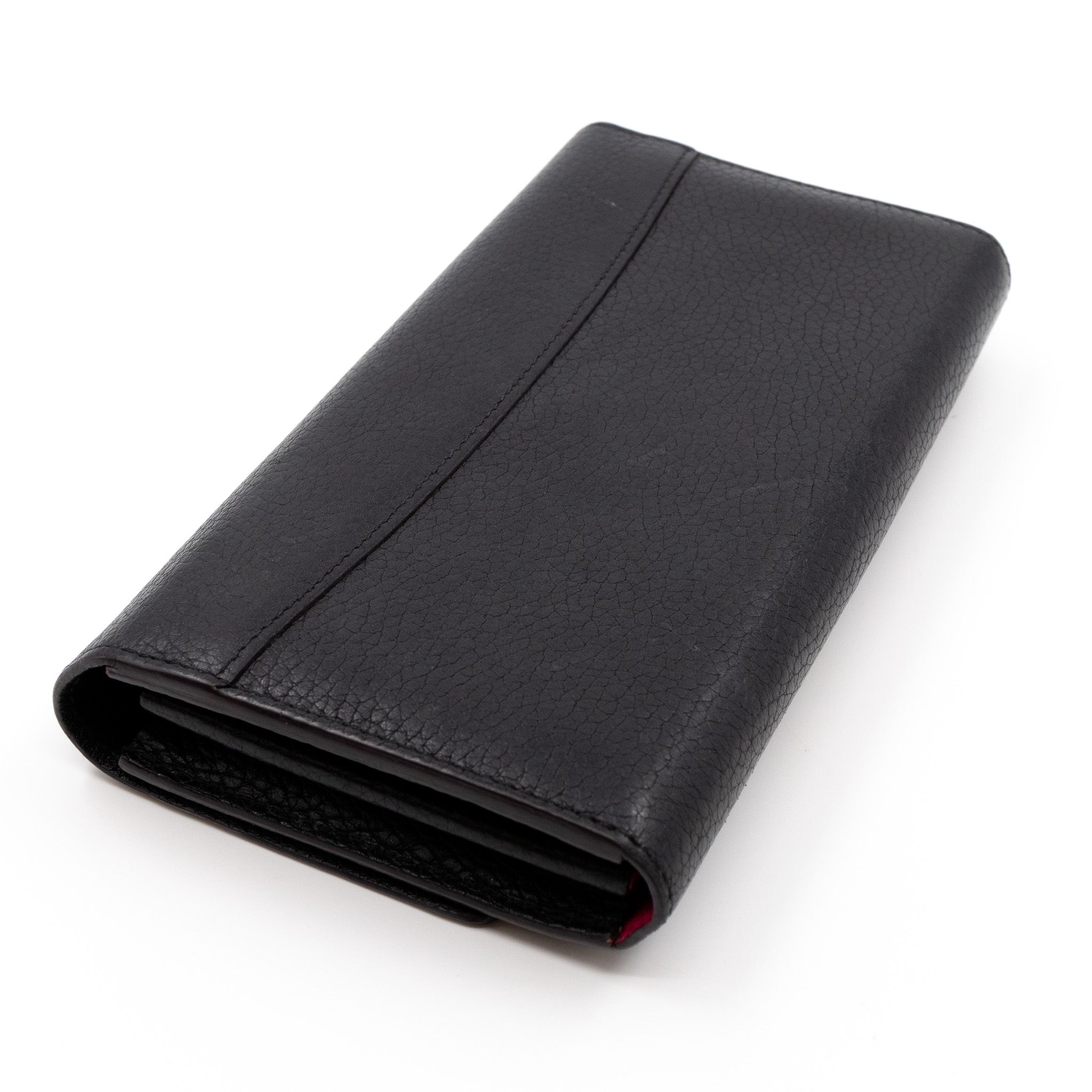 Capucines Wallet Black Leather