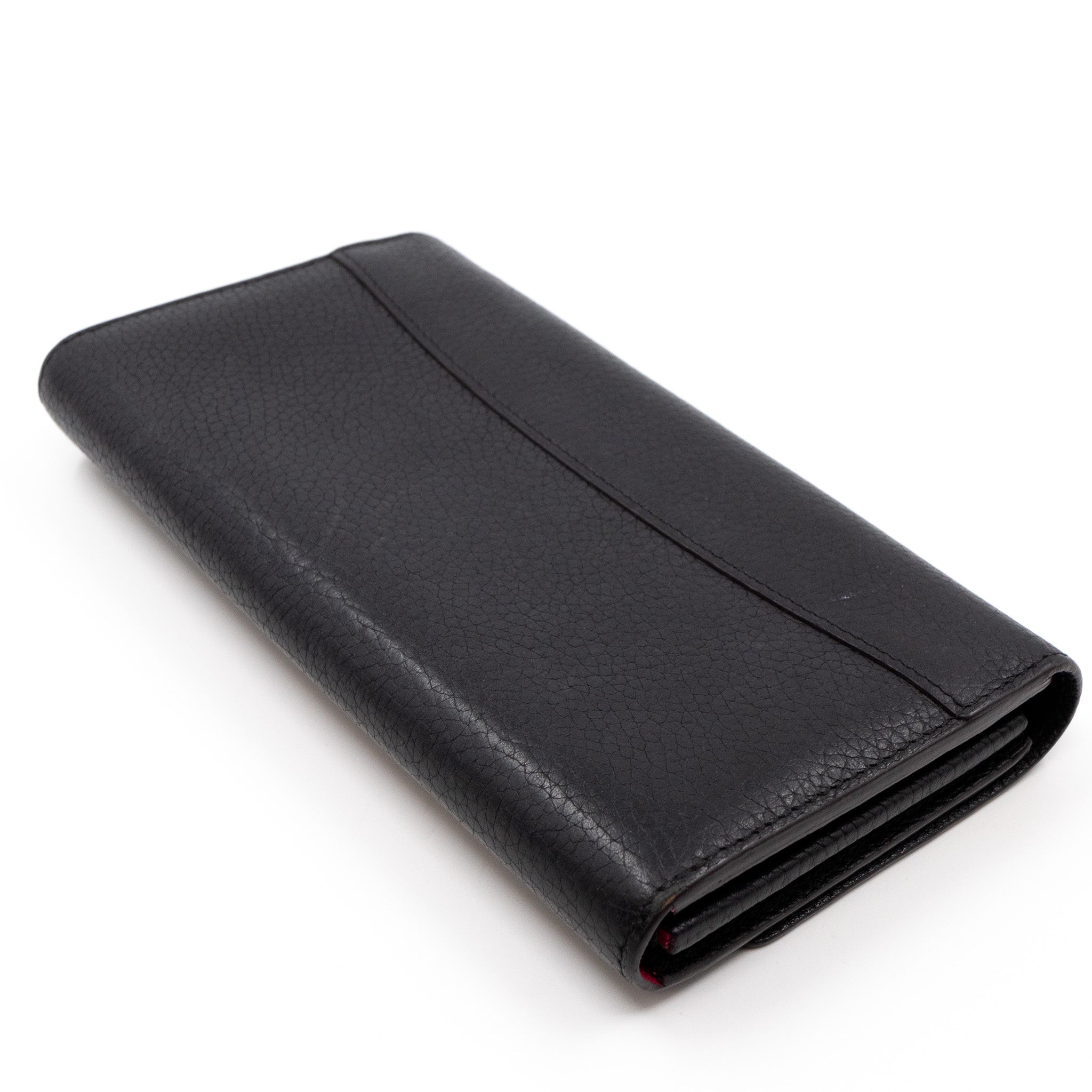 Capucines Wallet Black Leather