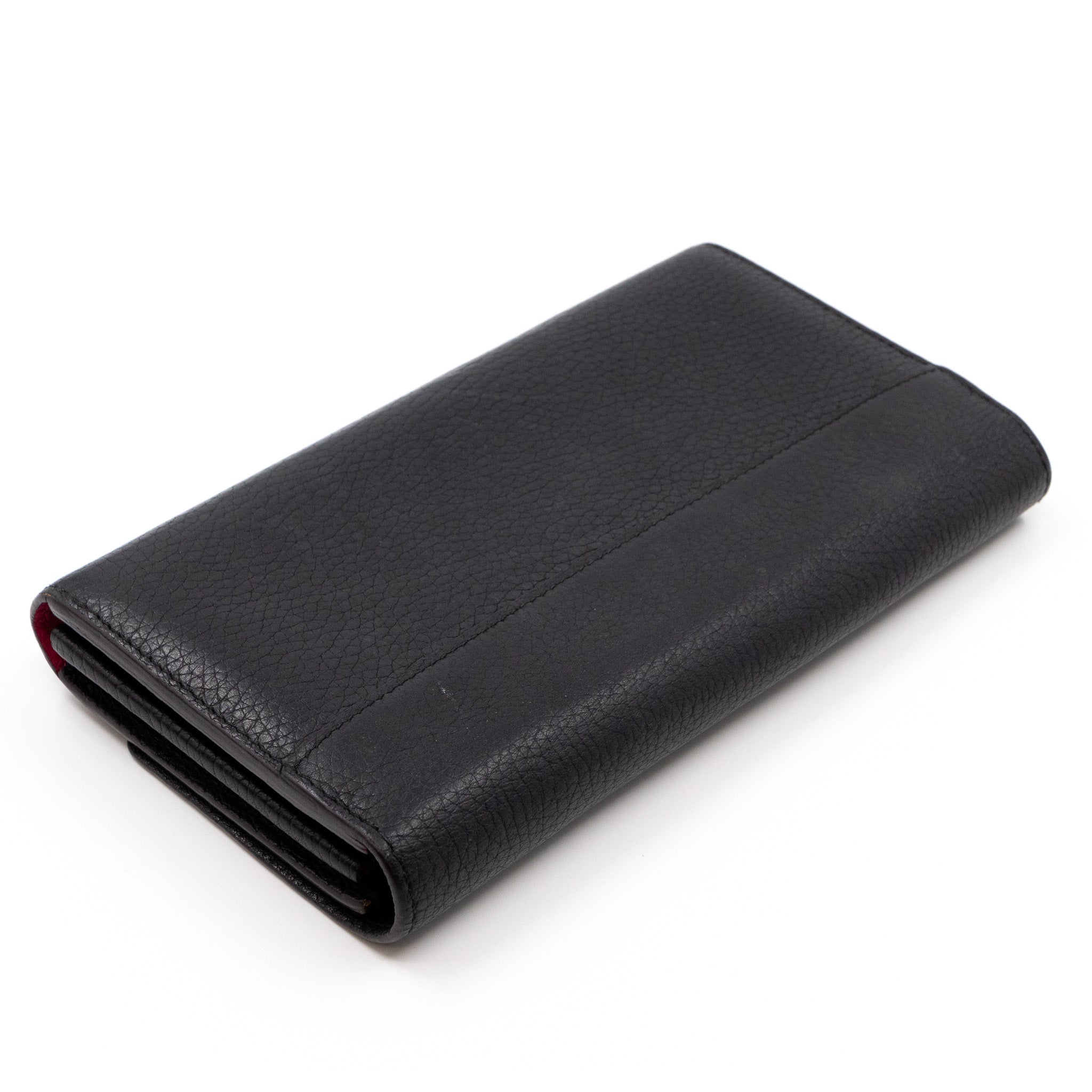 Capucines Wallet Black Leather