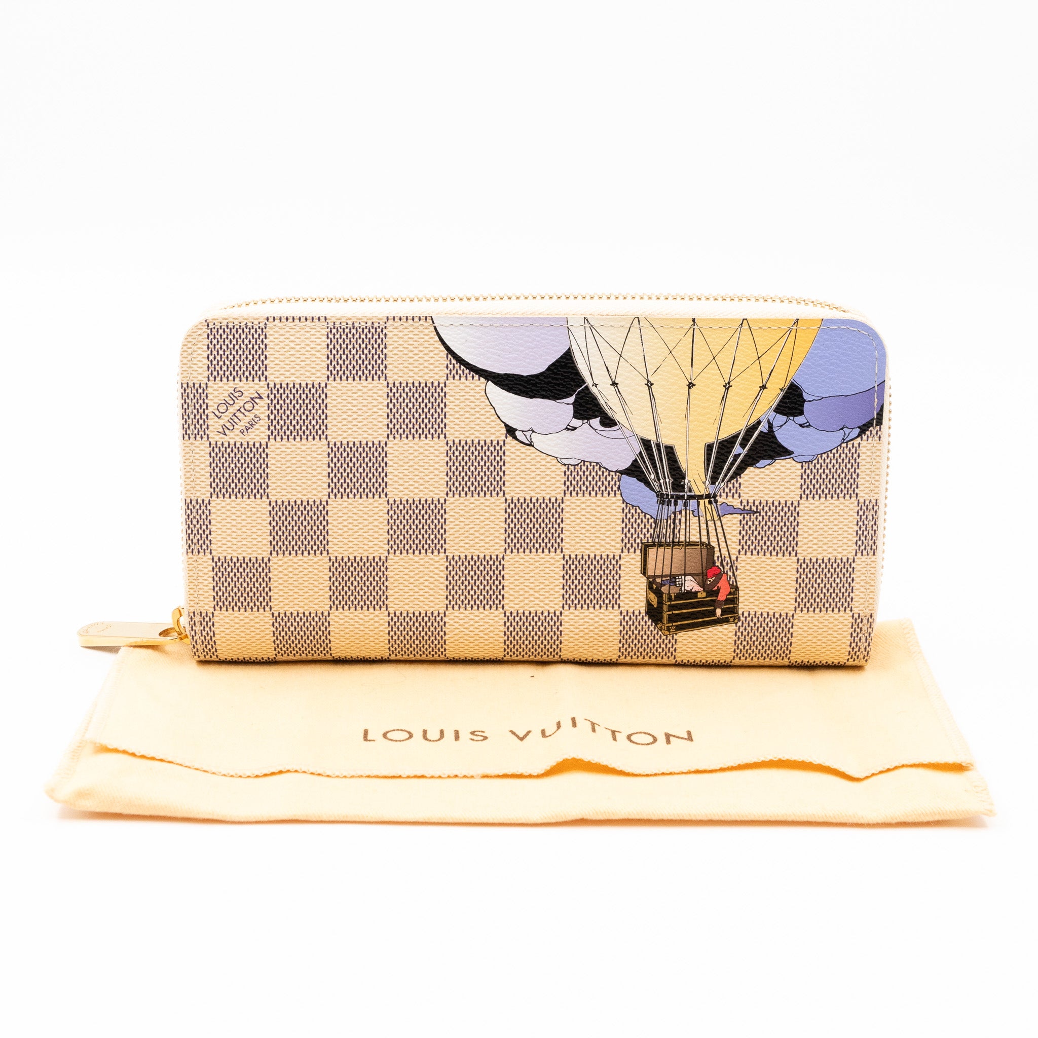 Zippy Wallet Damier Azur Illustre Balloon