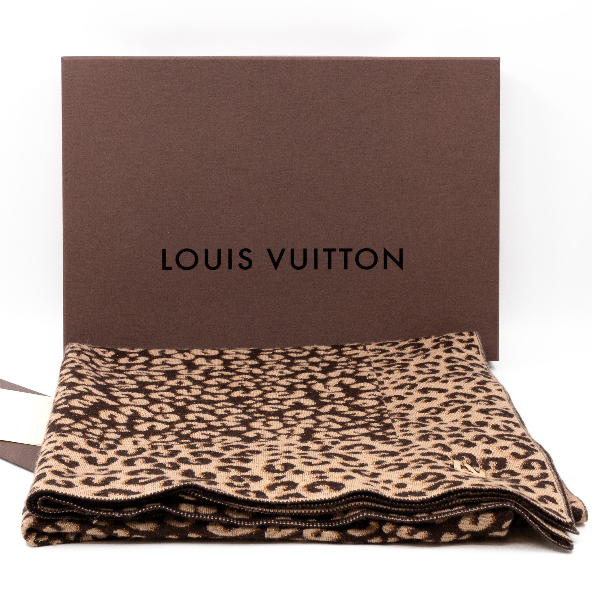 Leo Marron Cashmere Scarf