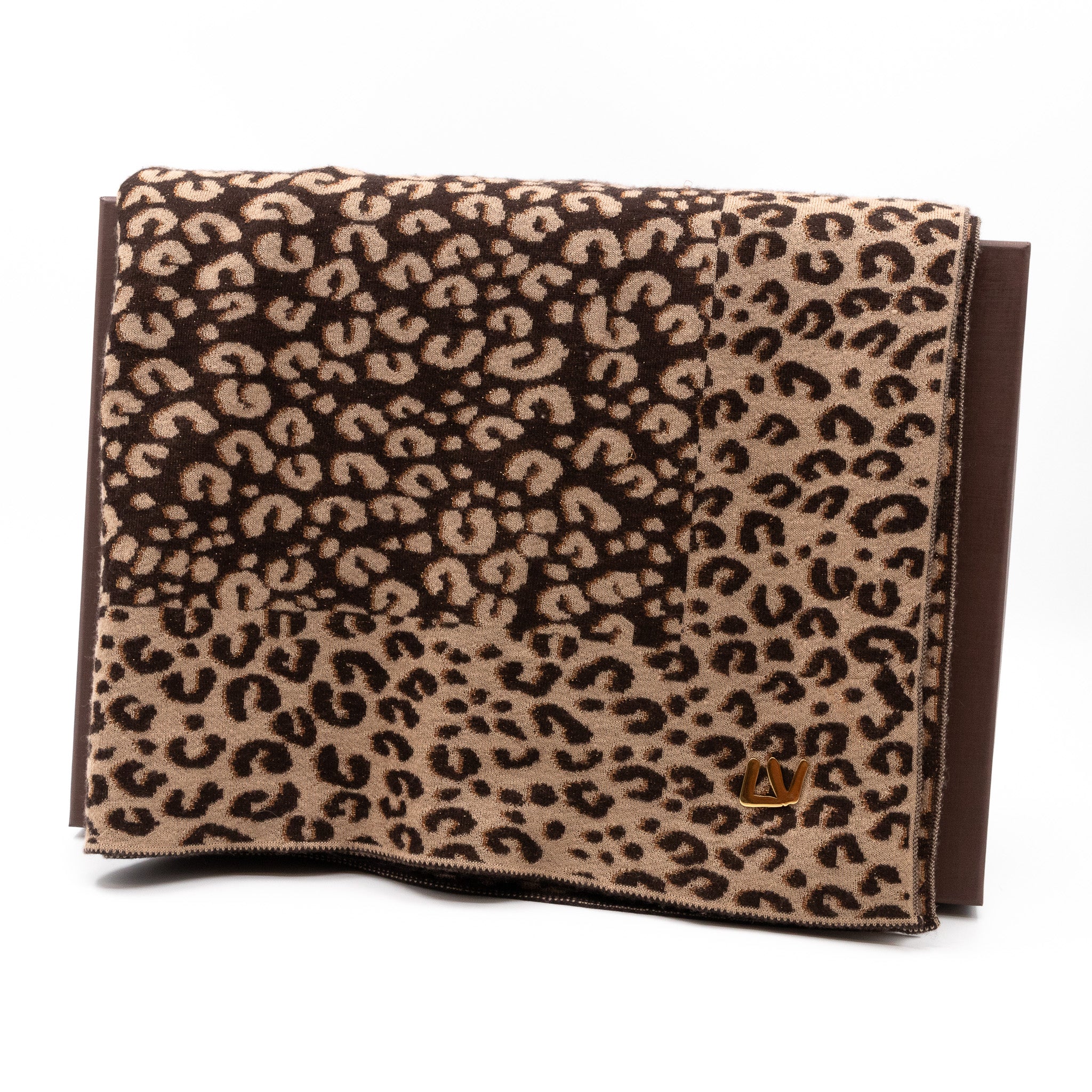 Leo Marron Cashmere Scarf