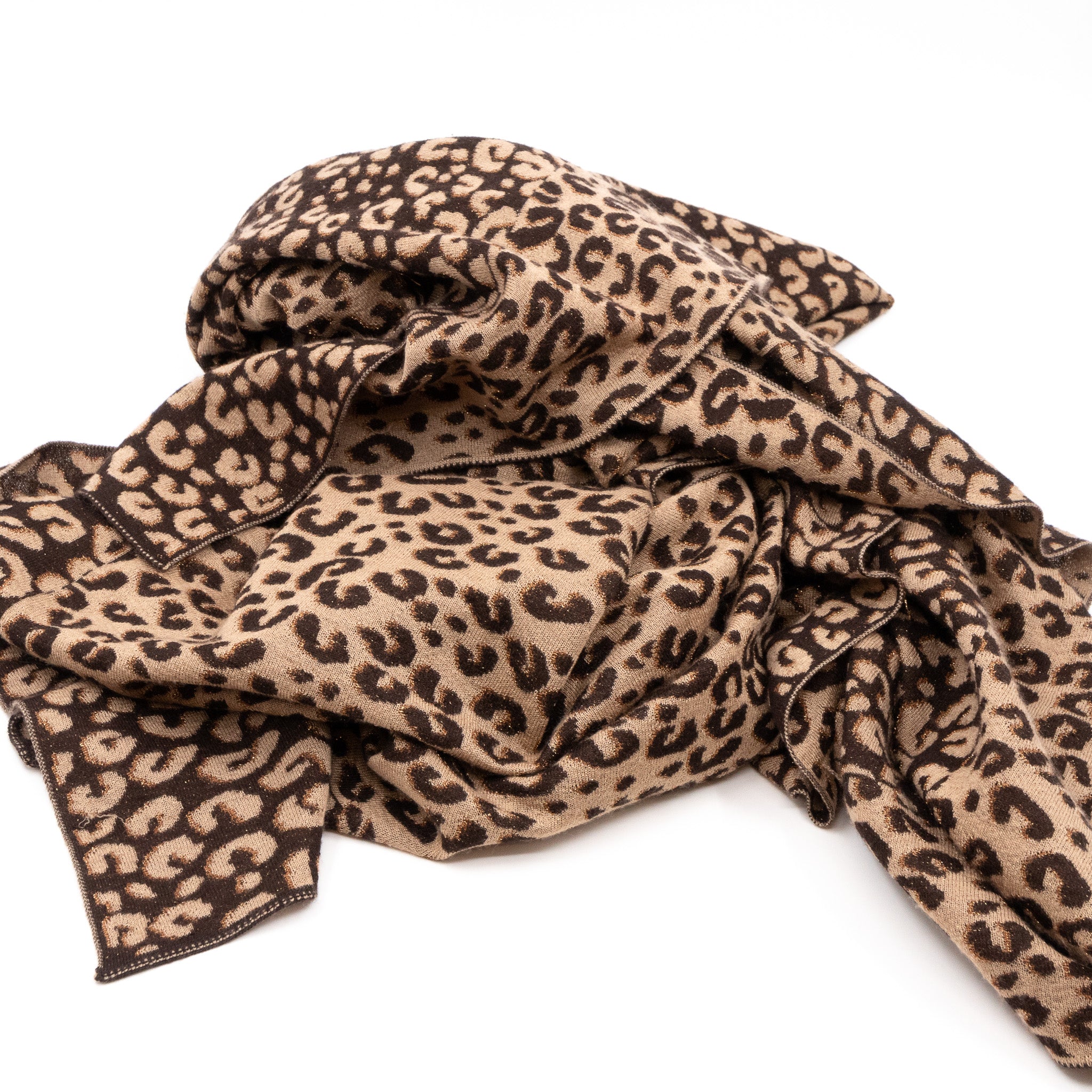 Leo Marron Cashmere Scarf
