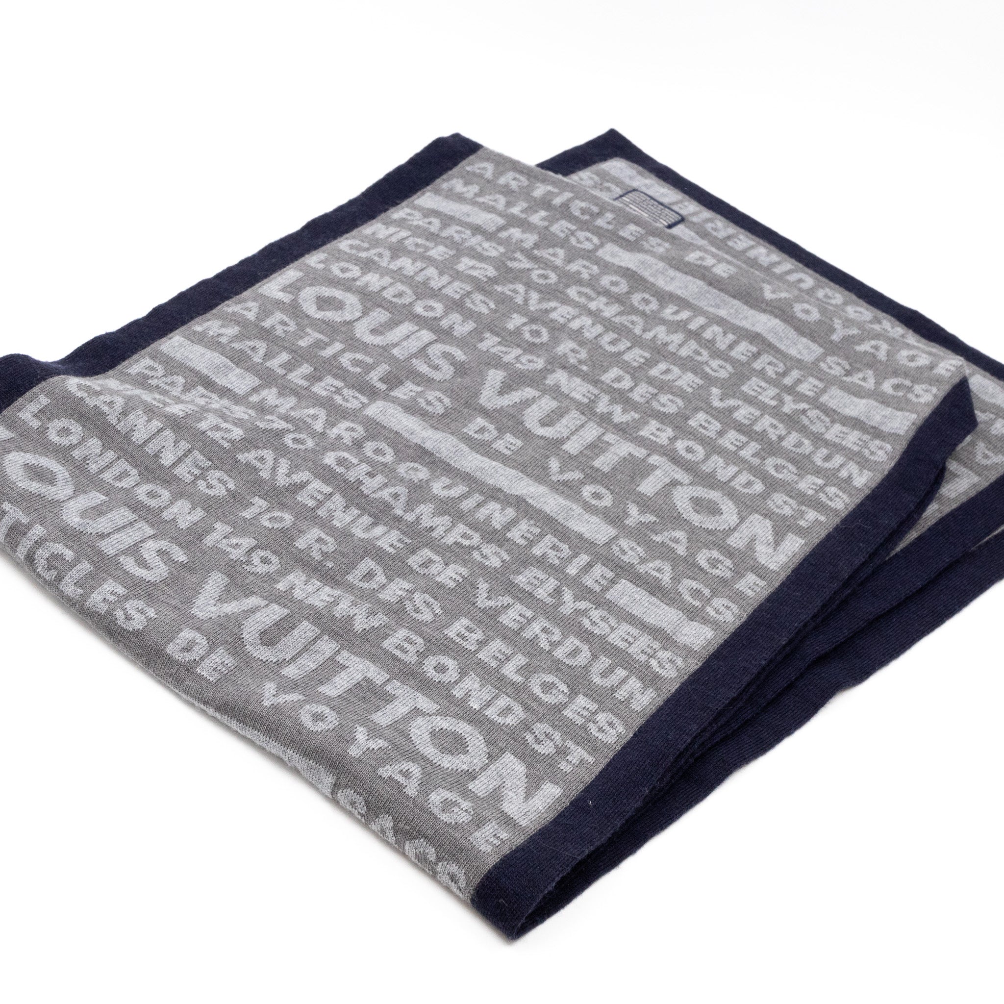 Articles De Voyage Scarf Gray Wool