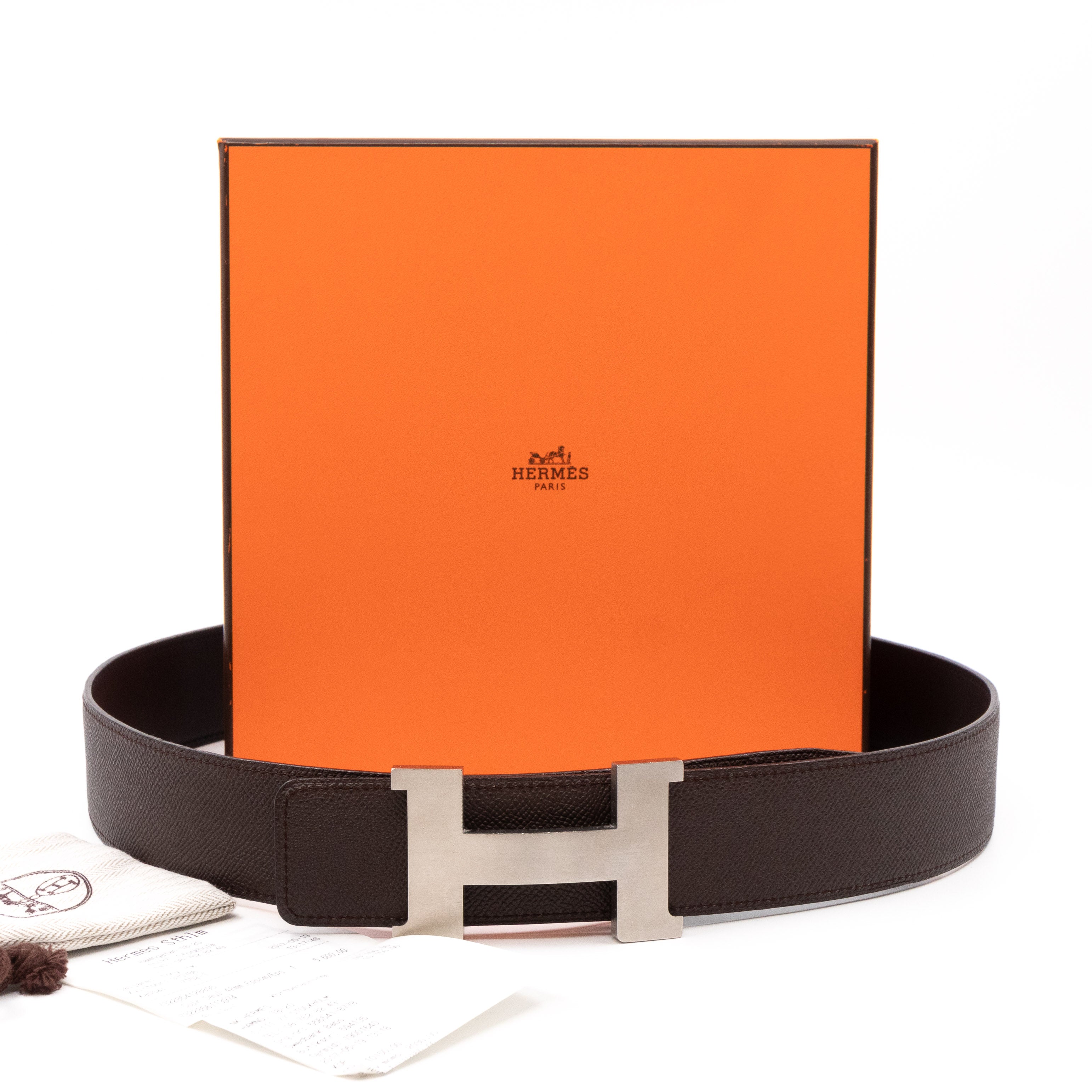 Constance H Buckle Reversible Belt 90 cm Black & Brown