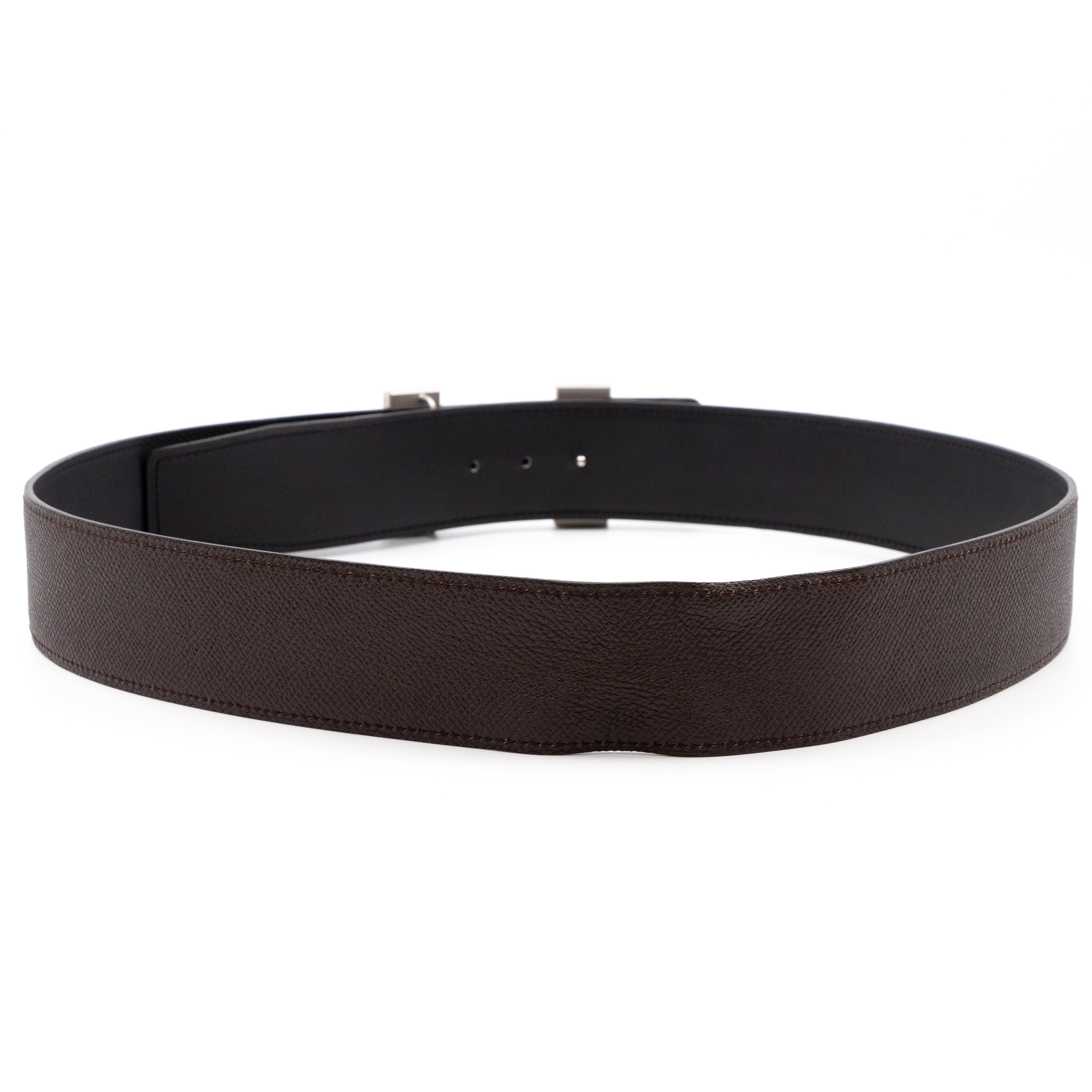 Constance H Buckle Reversible Belt 90 cm Black & Brown