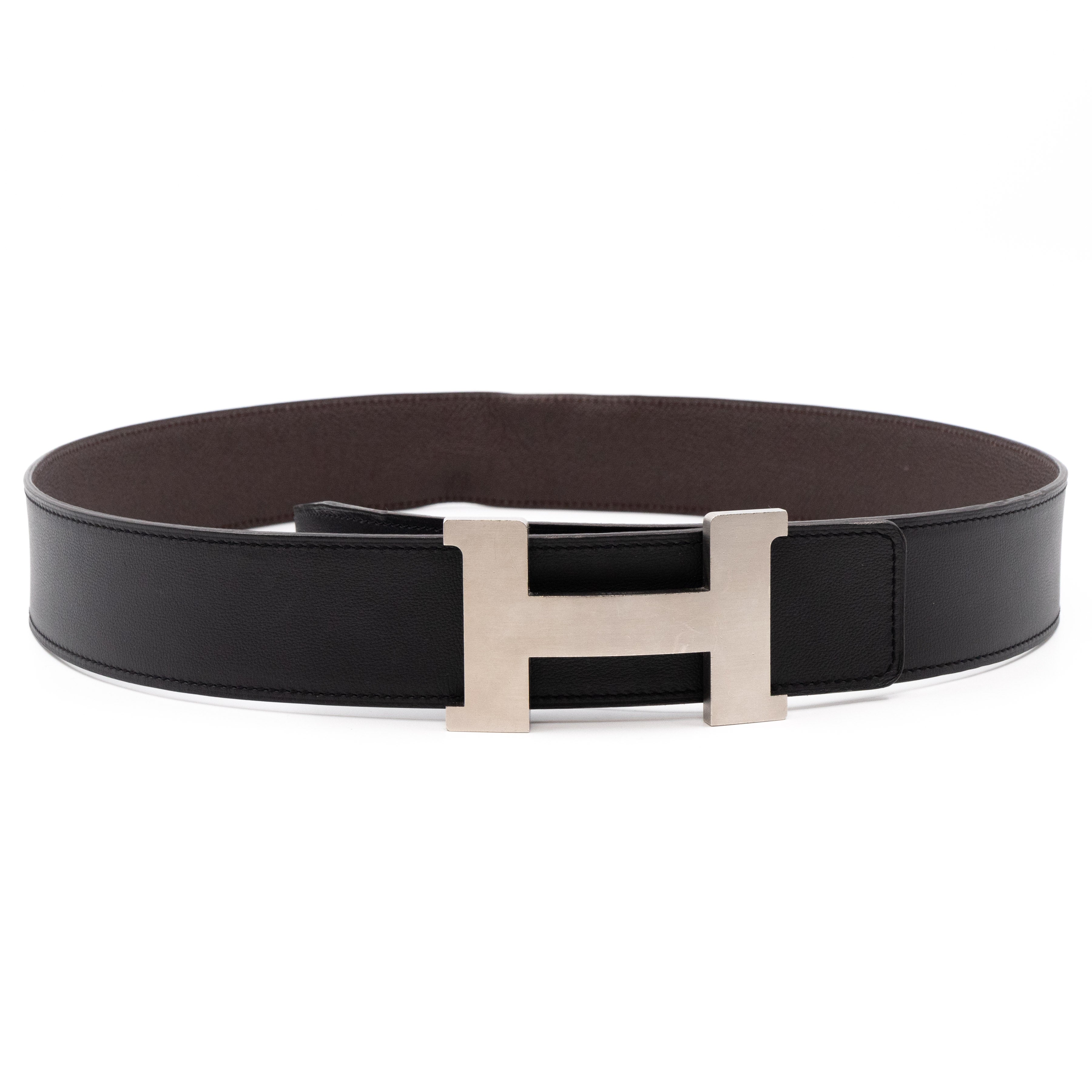 Constance H Buckle Reversible Belt 90 cm Black & Brown