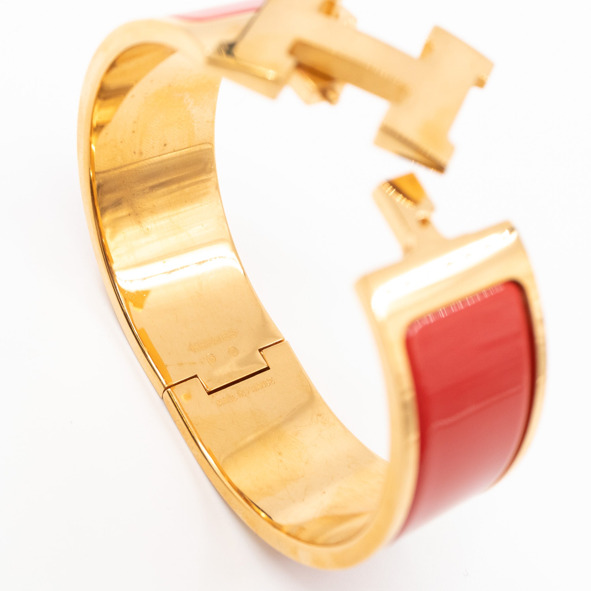 Clic Clac H Bracelet Red Gold