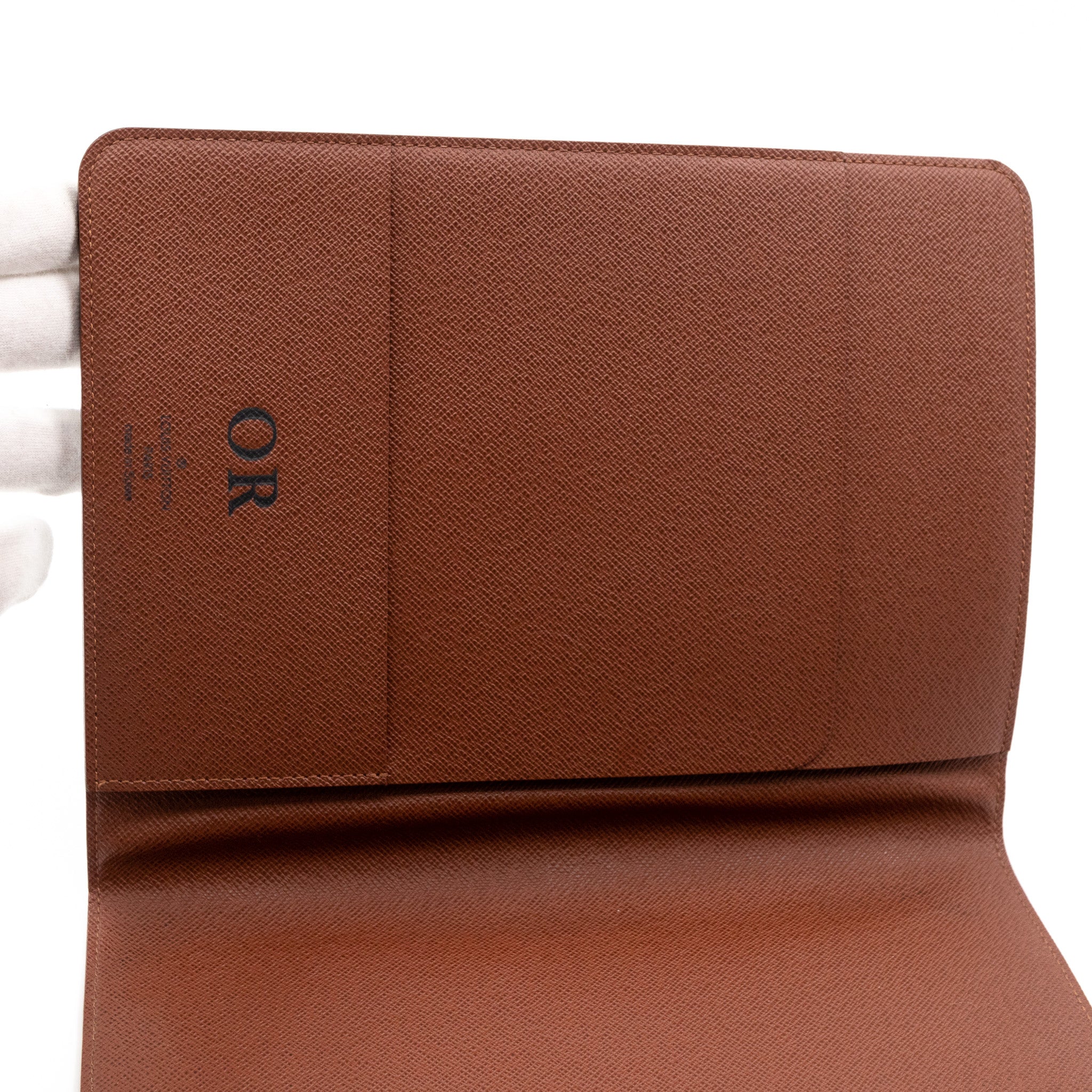 Desk Agenda Cover Monogram
