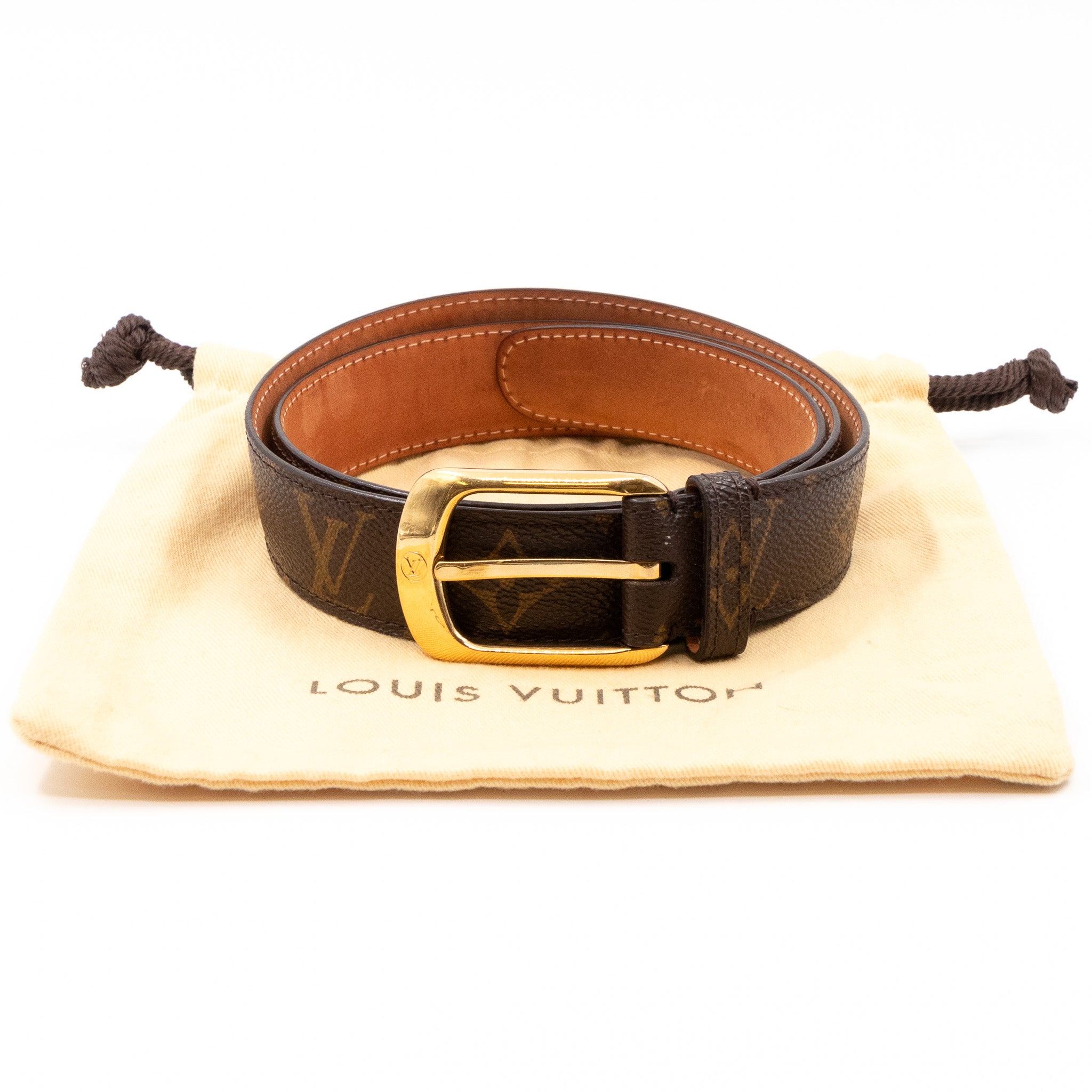 Louis Vuitton – Louis Vuitton Ellipse Belt Monogram 85 cm – Queen Station