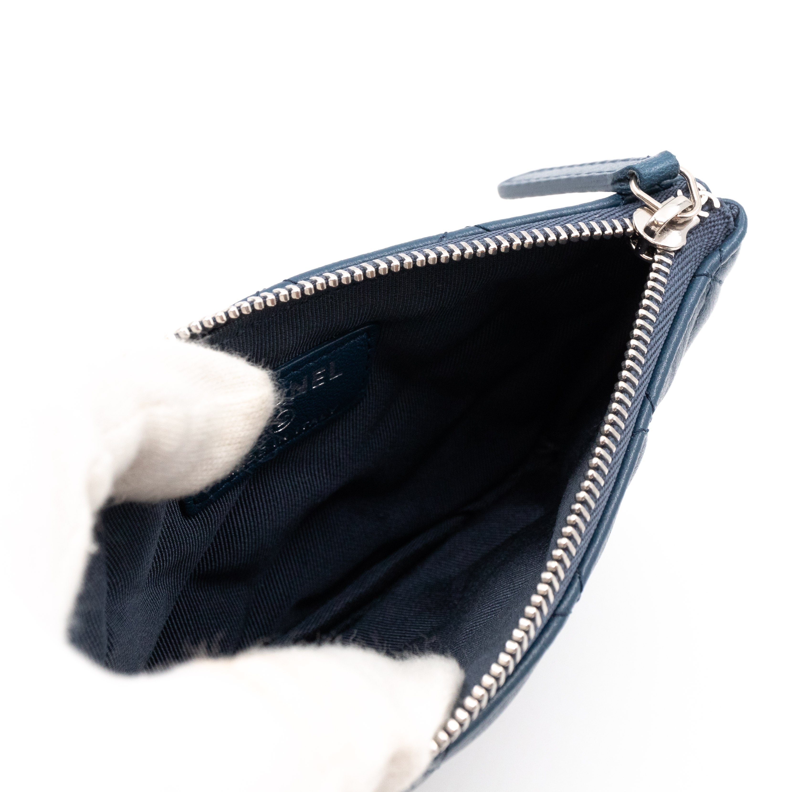 Classic Mini O Case Navy Blue Leather
