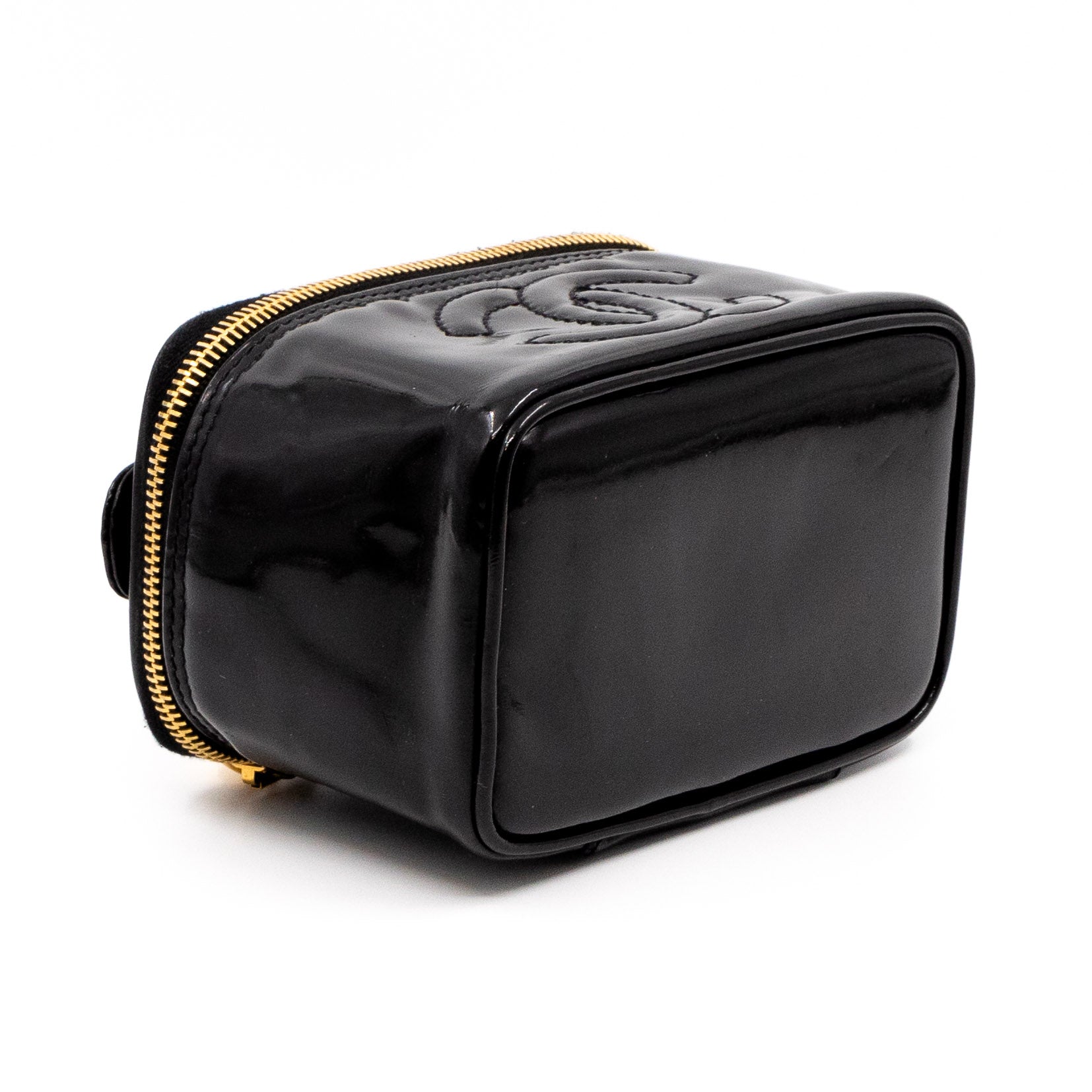 Small Vanity Black Patent Leather