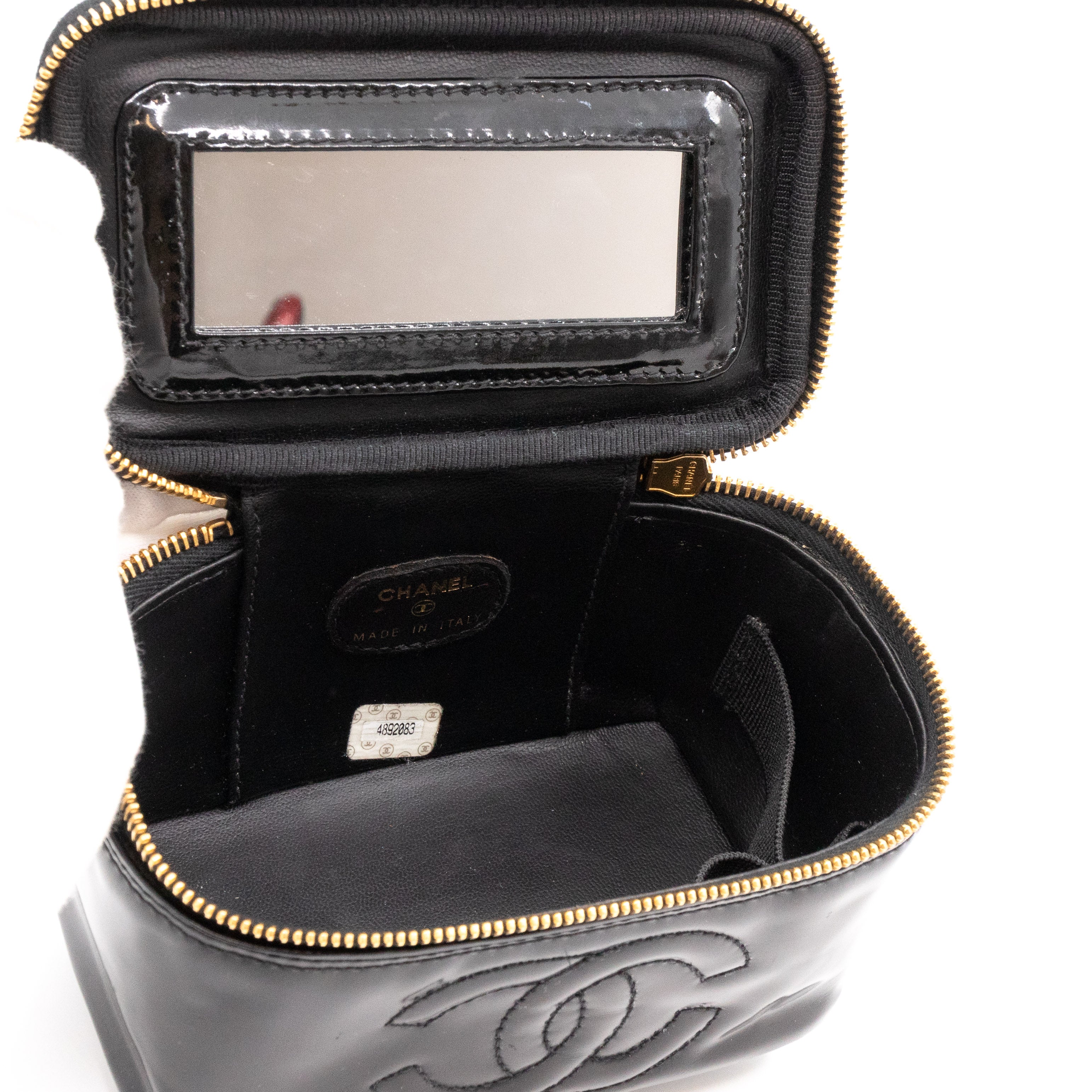 Small Vanity Black Patent Leather