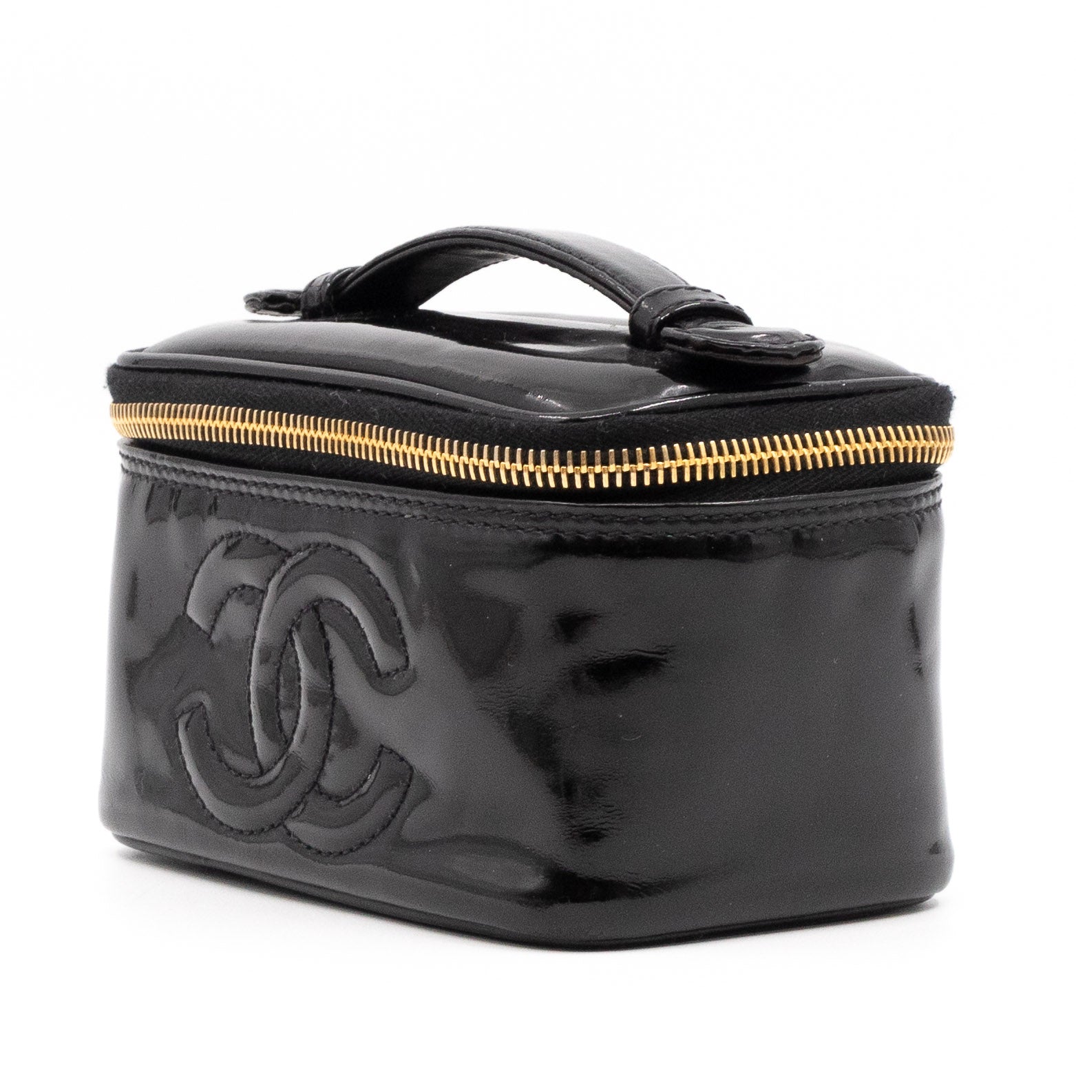Small Vanity Black Patent Leather