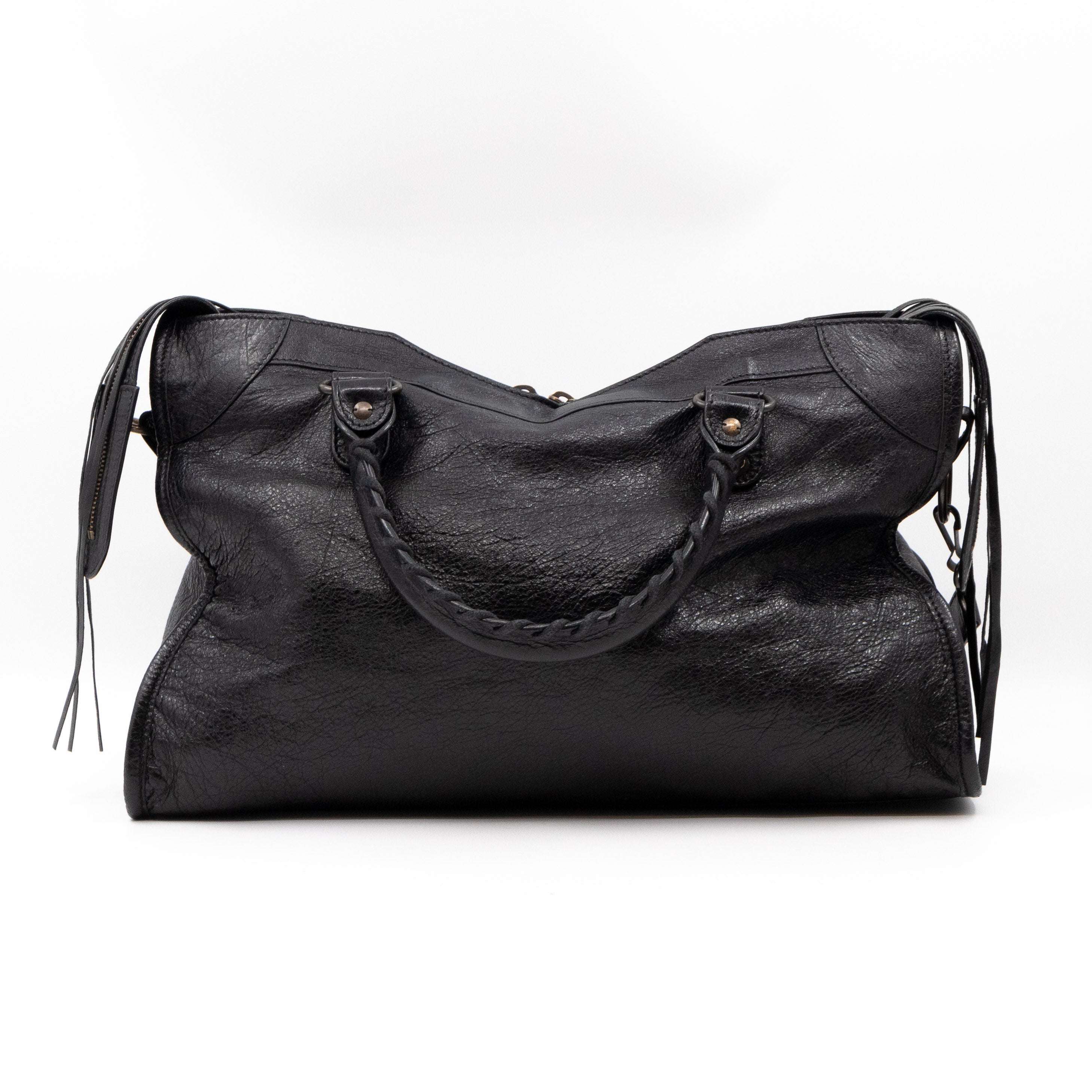 City Classic Studs Black Leather