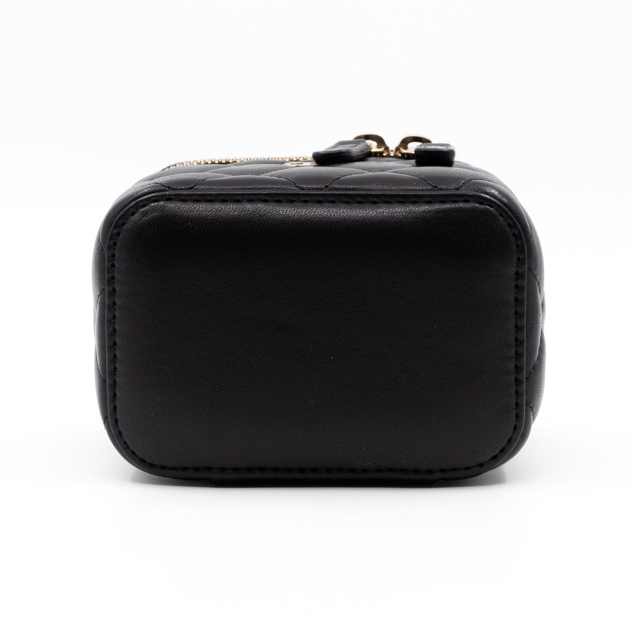 Small Vanity On Chain Black Leather