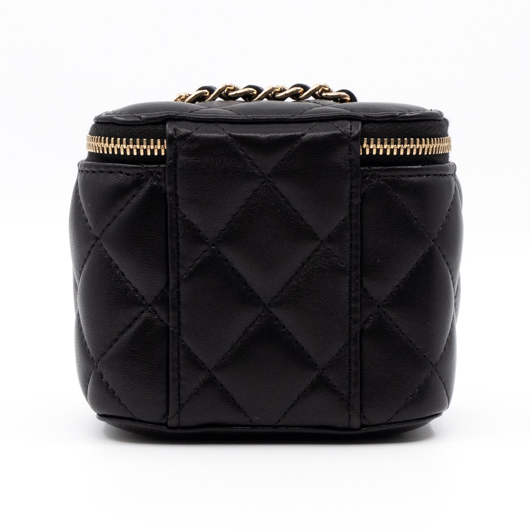 Small Vanity On Chain Black Leather