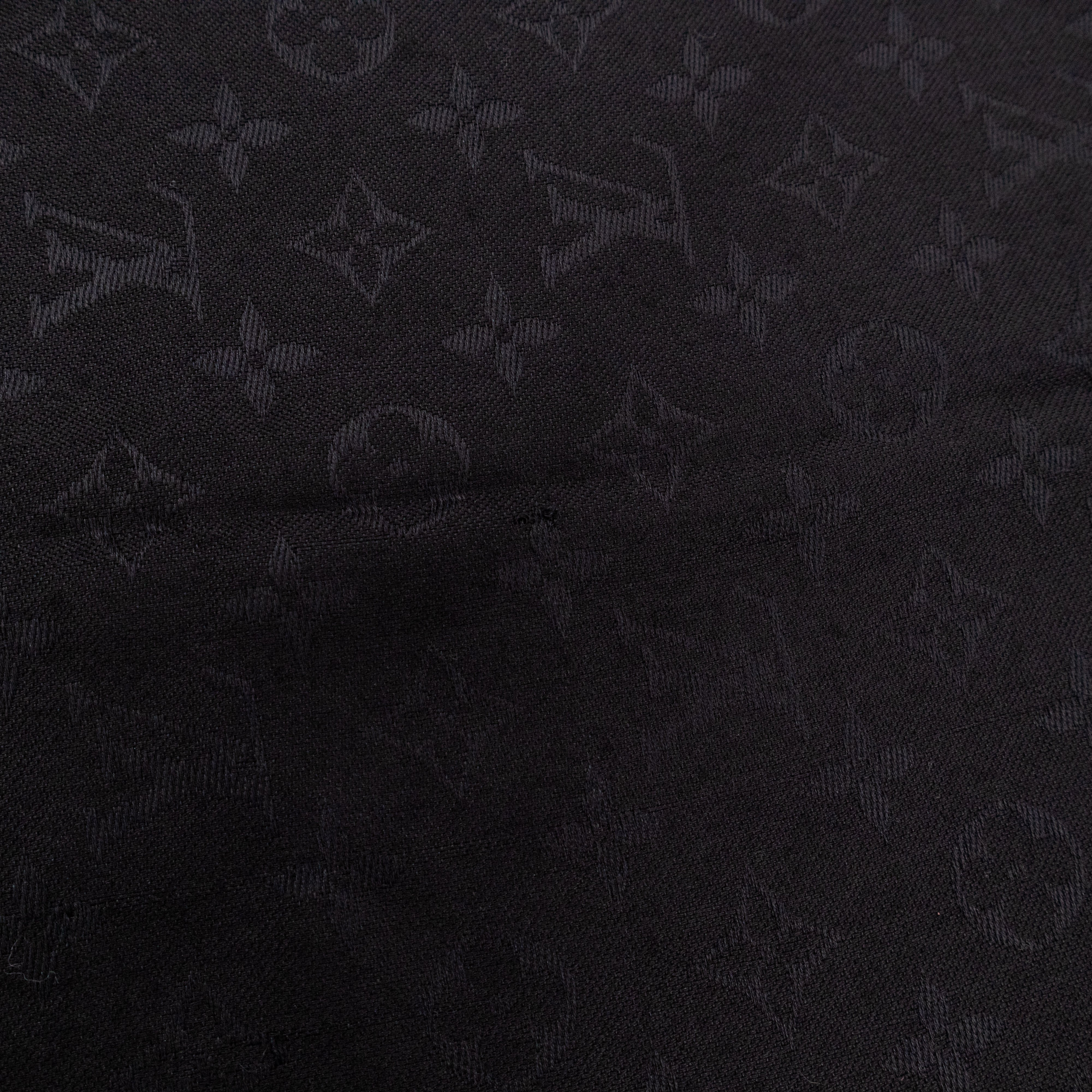 Monogram Shawl Black