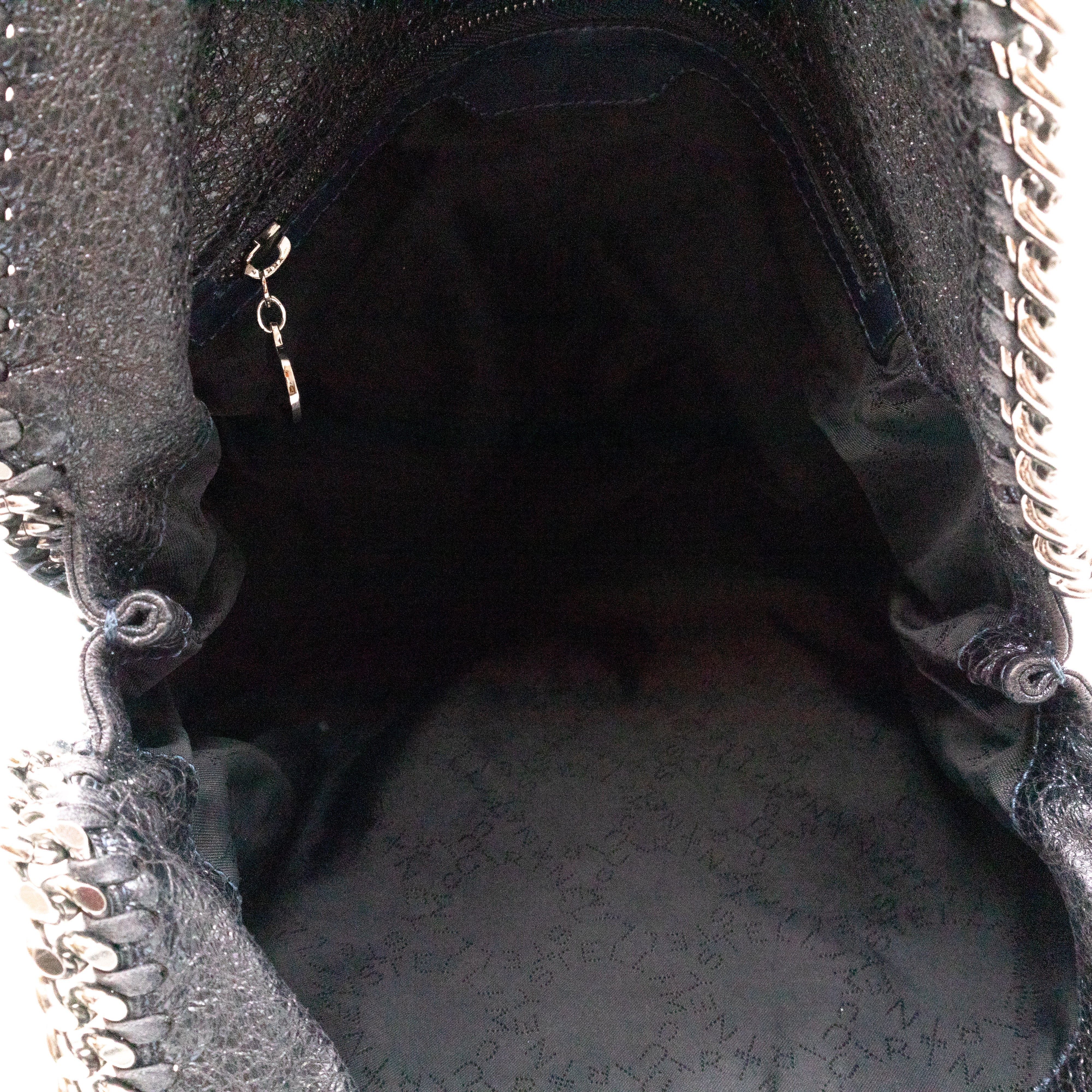 Falabella Fold Over Tote Blue Silver