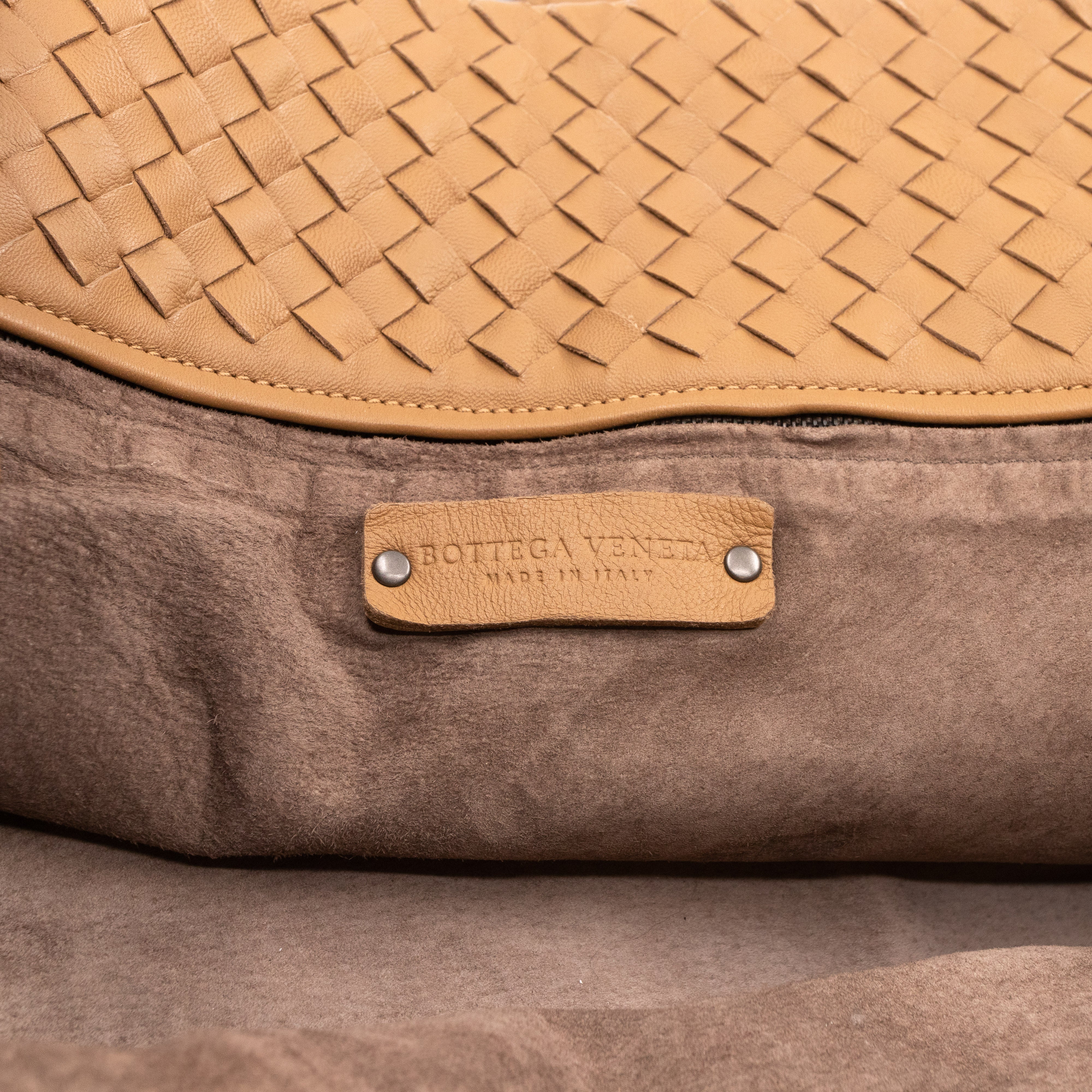 Cabat Tote Intrecciato Beige Leather