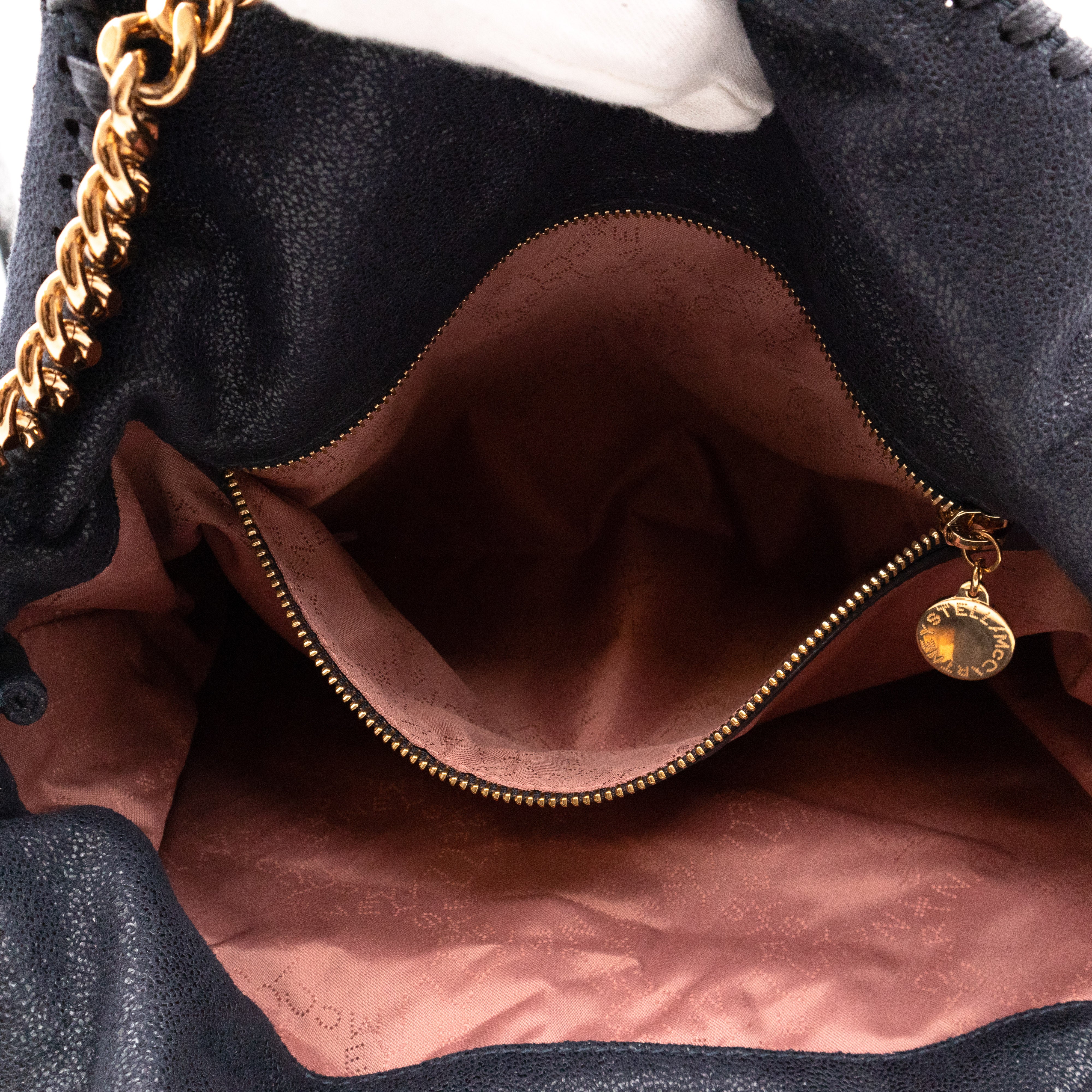 Falabella Tote Blue Gold