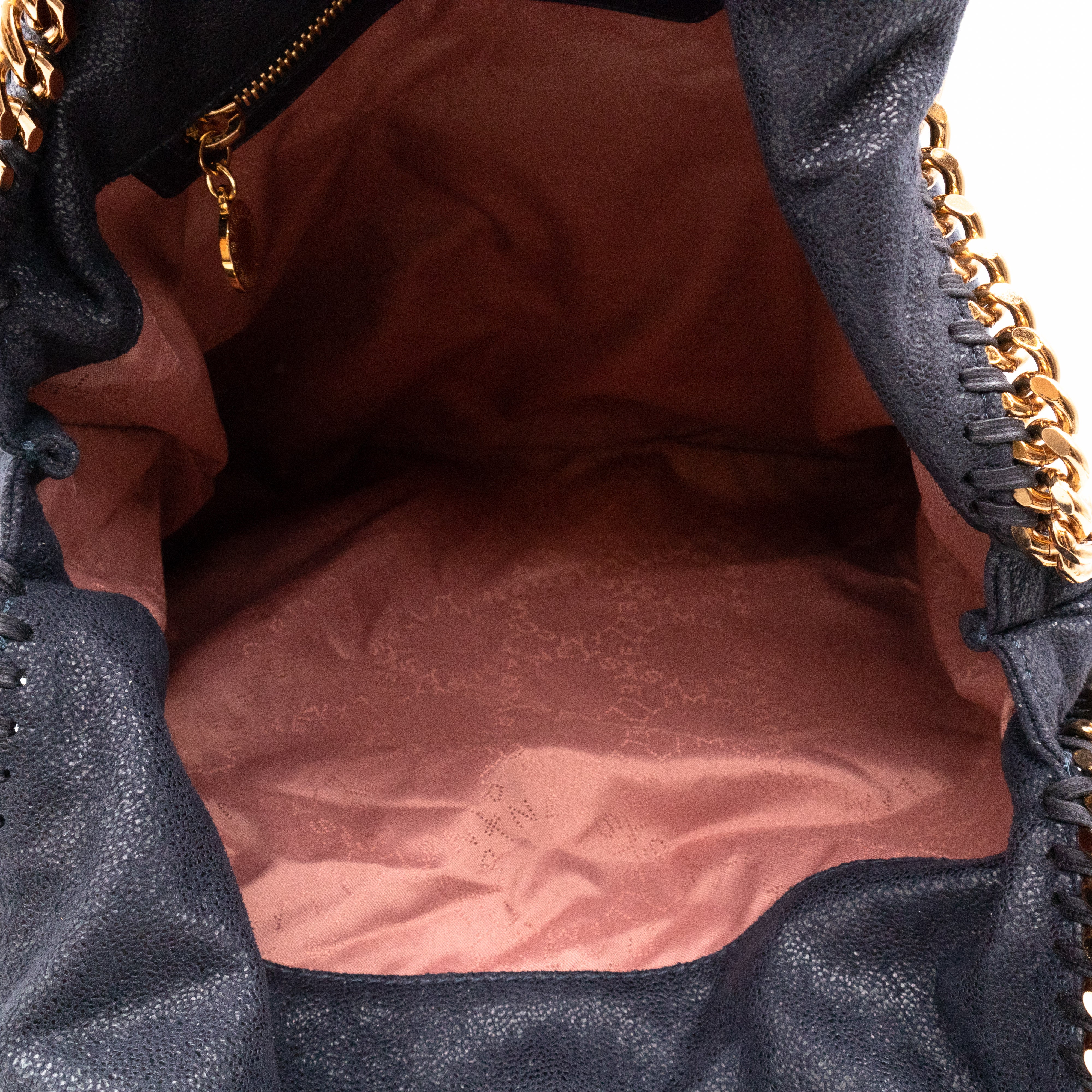 Falabella Tote Blue Gold