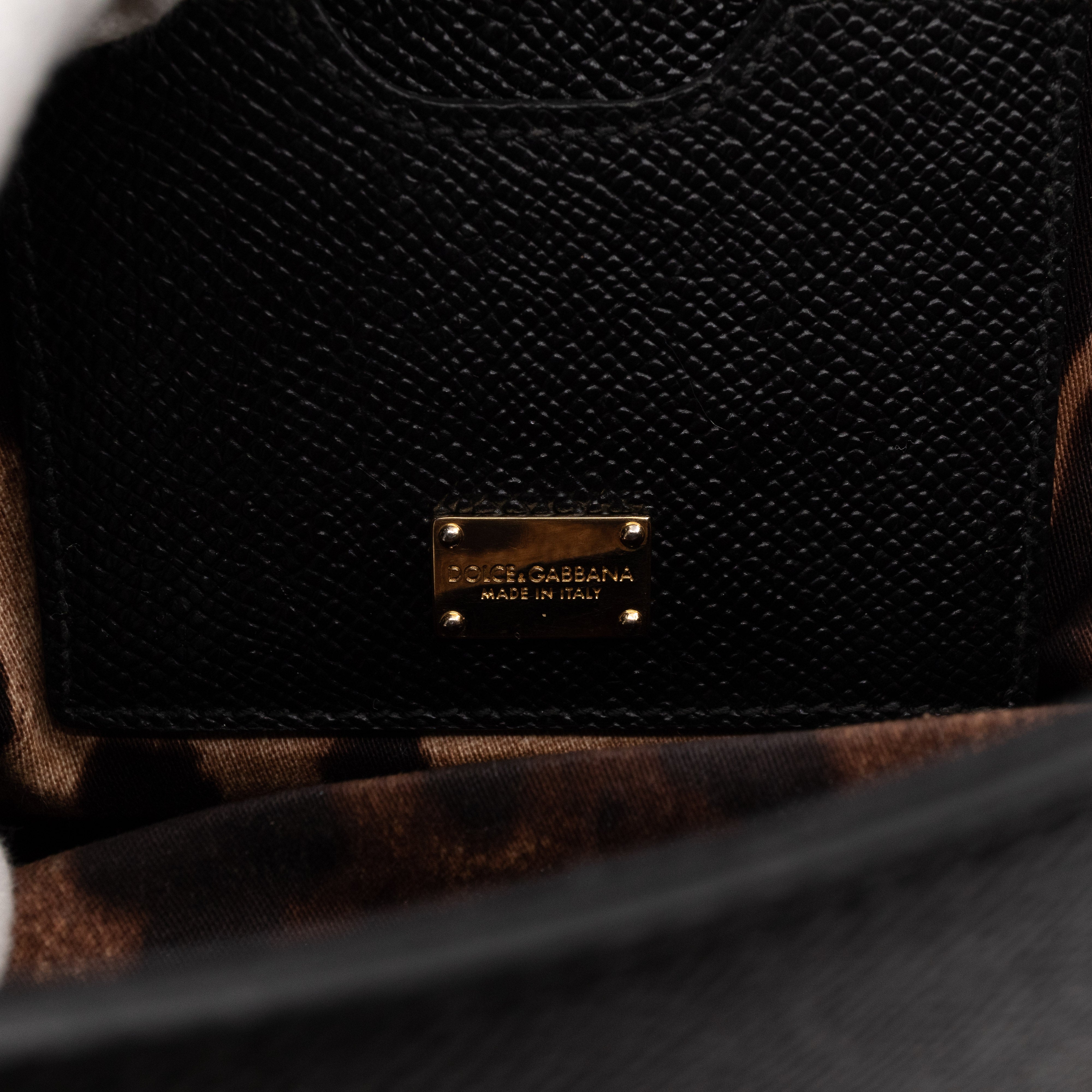 Sicily Medium Dauphine Leather Black