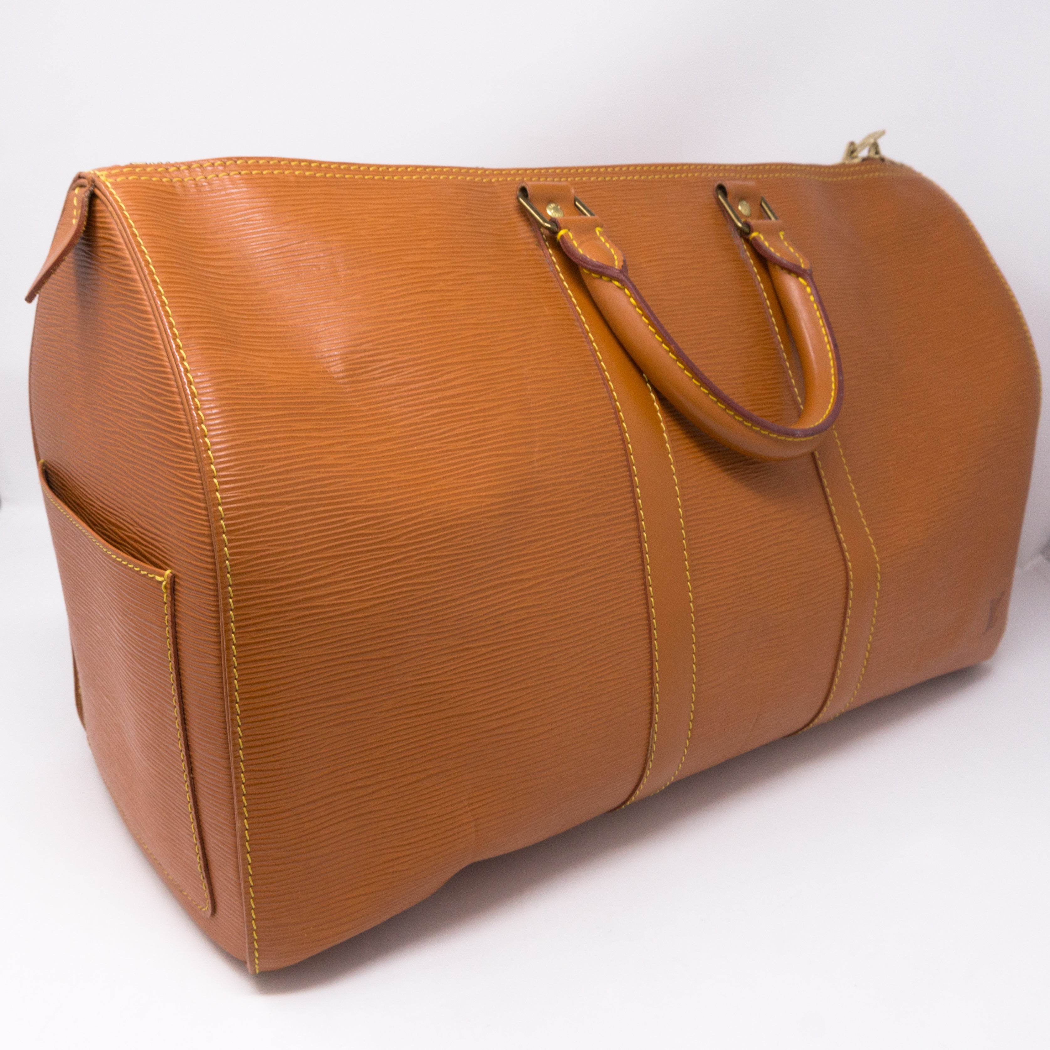 Keepall 45 Epi Leather Brown