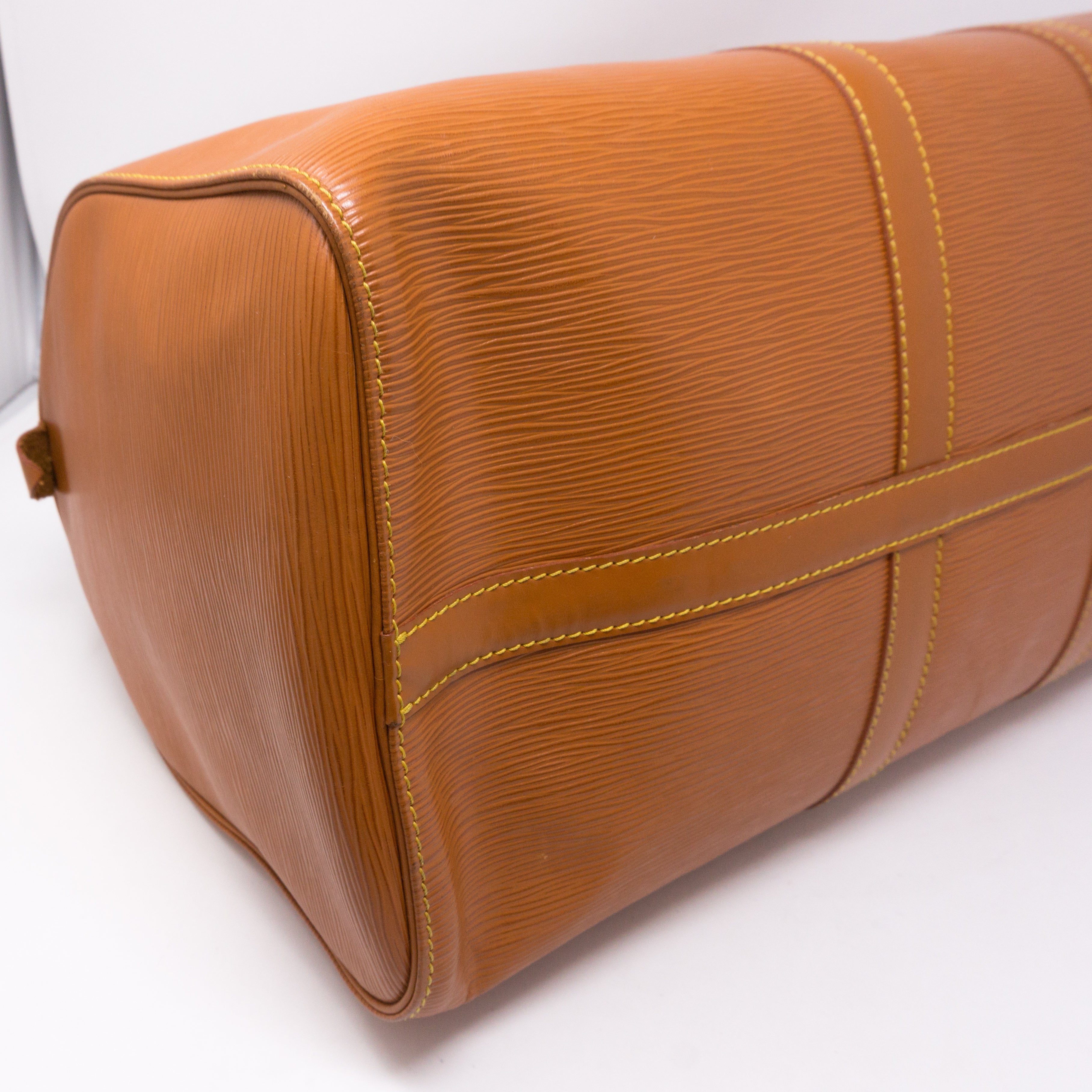 Keepall 45 Epi Leather Brown