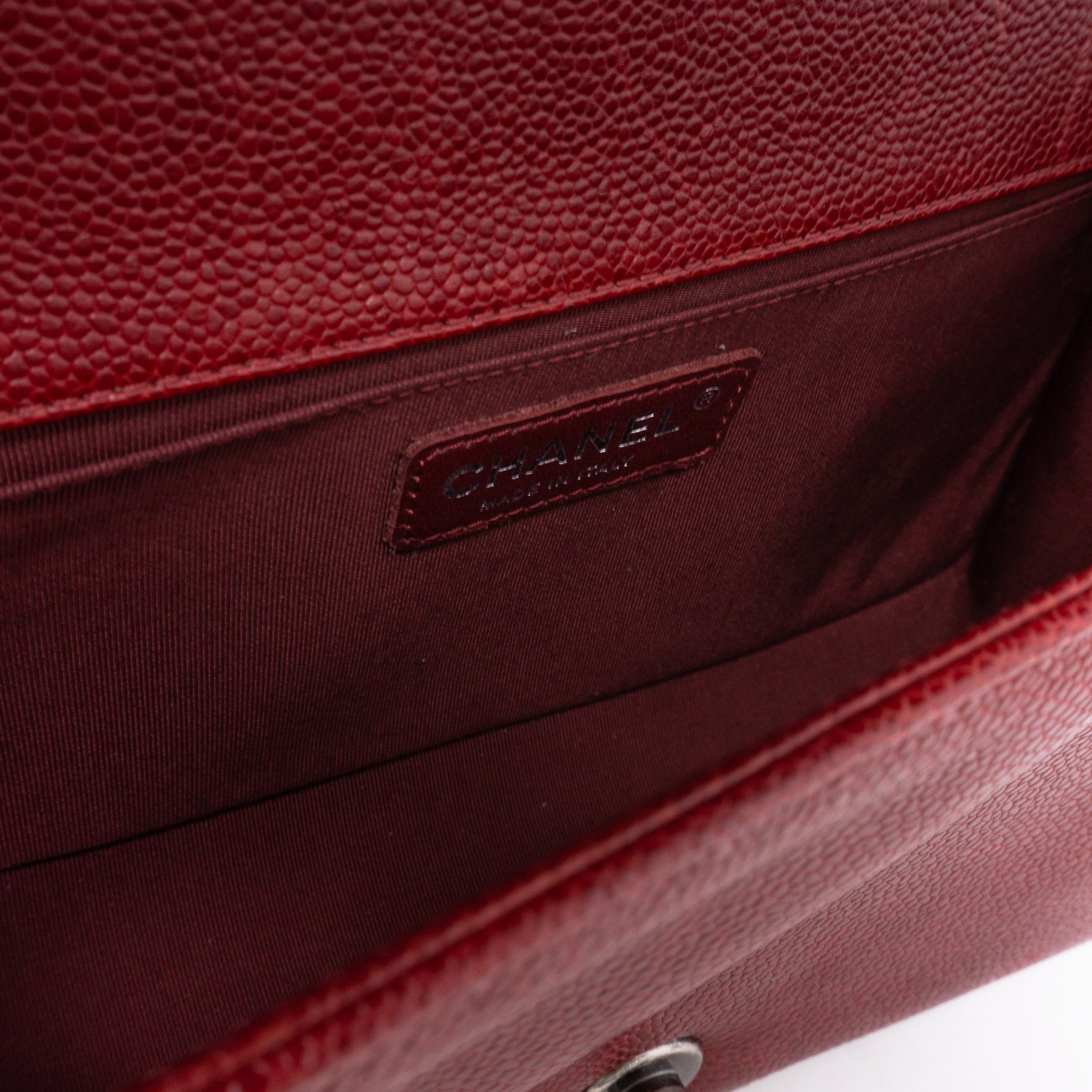 Boy Medium Dark Red Caviar Ruthenium