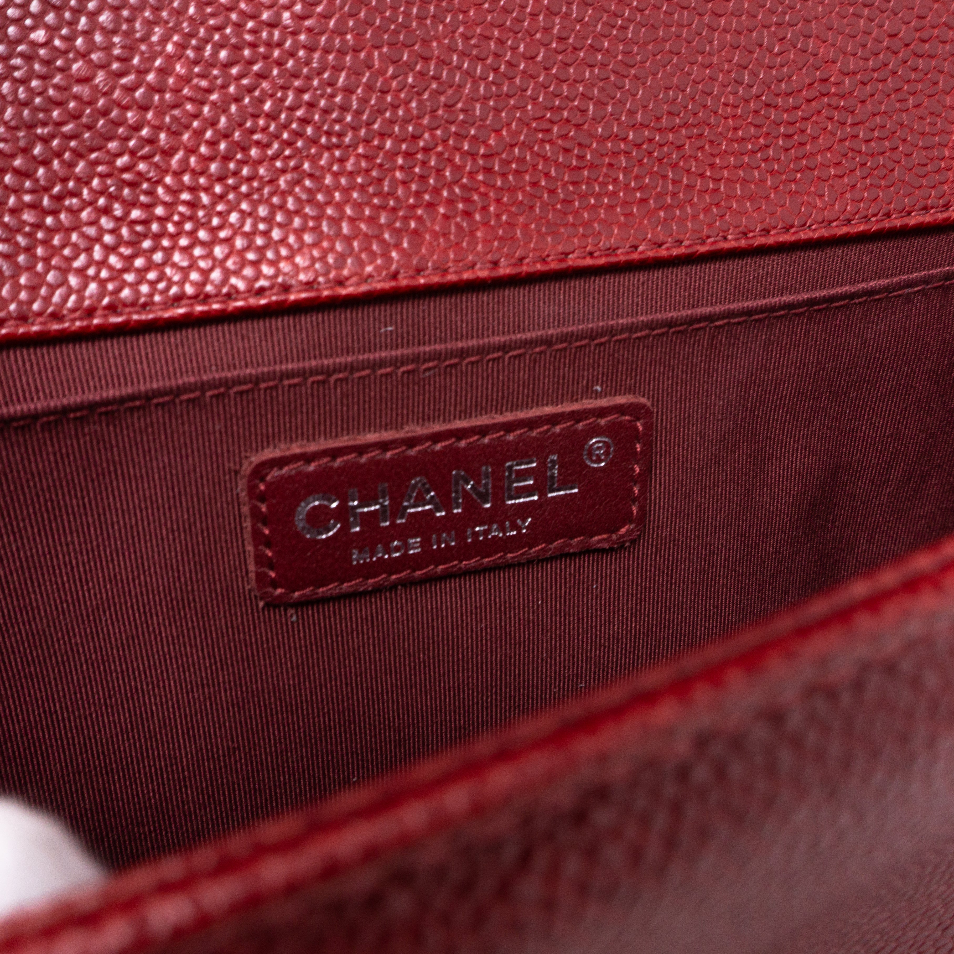 Boy Medium Dark Red Caviar Ruthenium