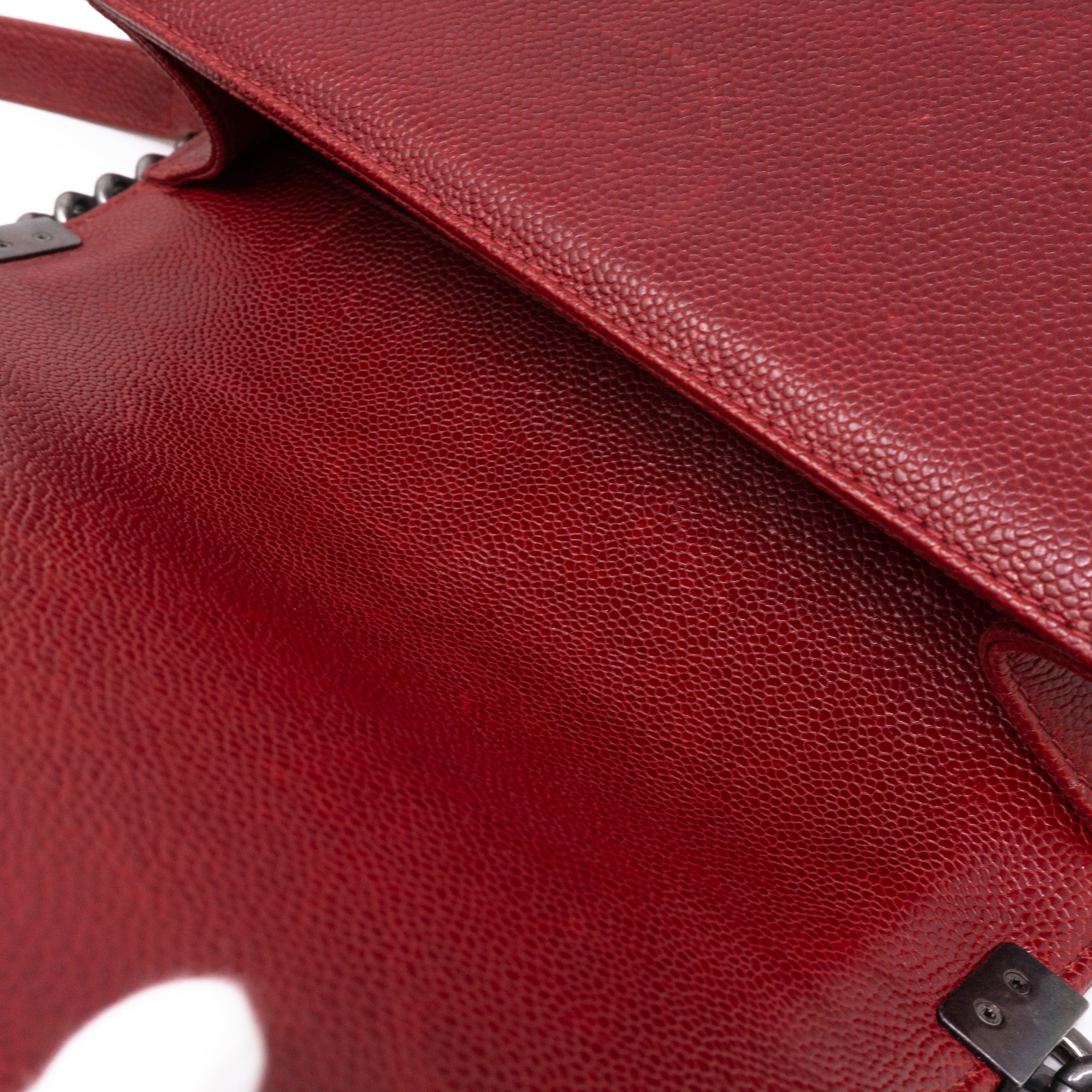 Boy Medium Dark Red Caviar Ruthenium