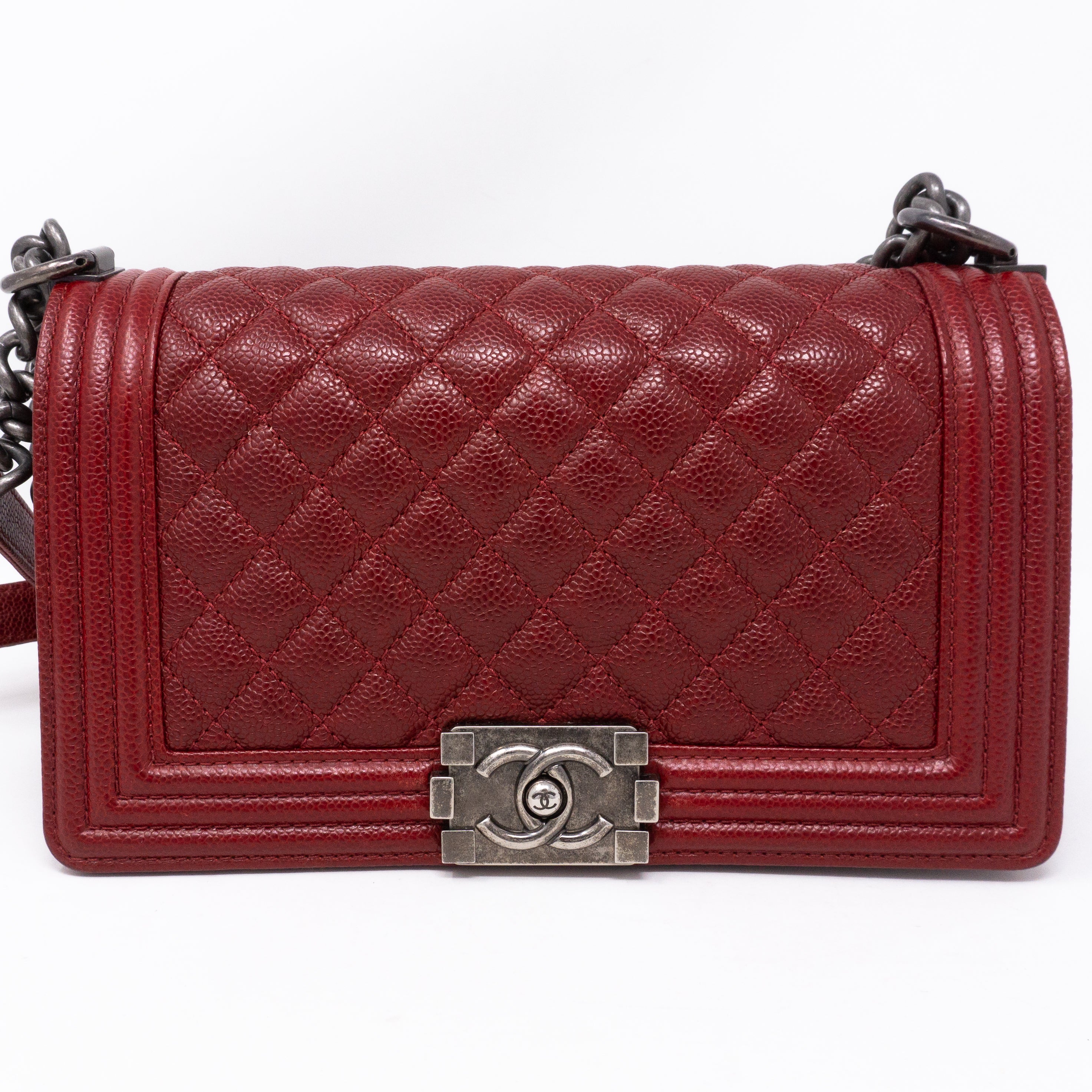 Boy Medium Dark Red Caviar Ruthenium