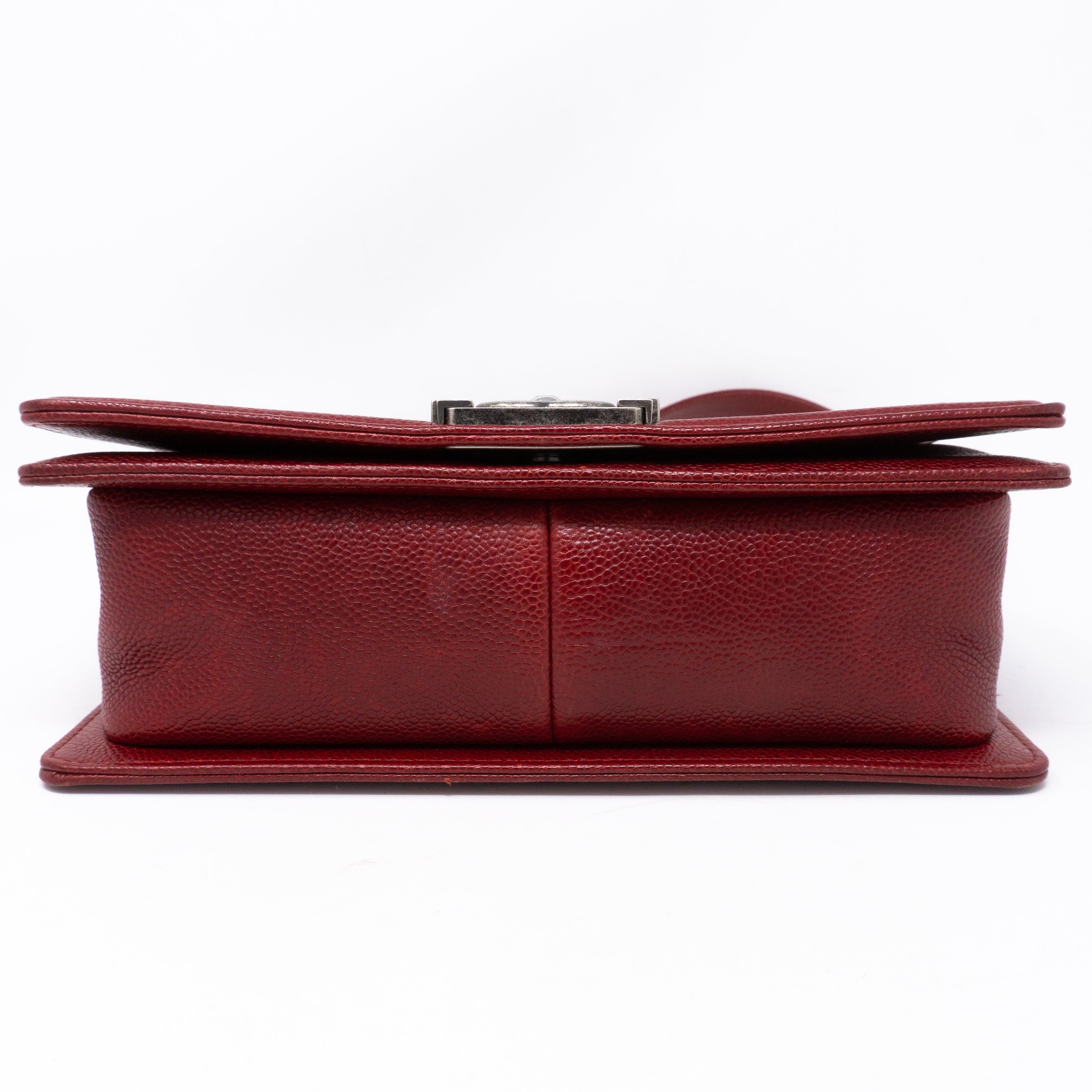 Boy Medium Dark Red Caviar Ruthenium