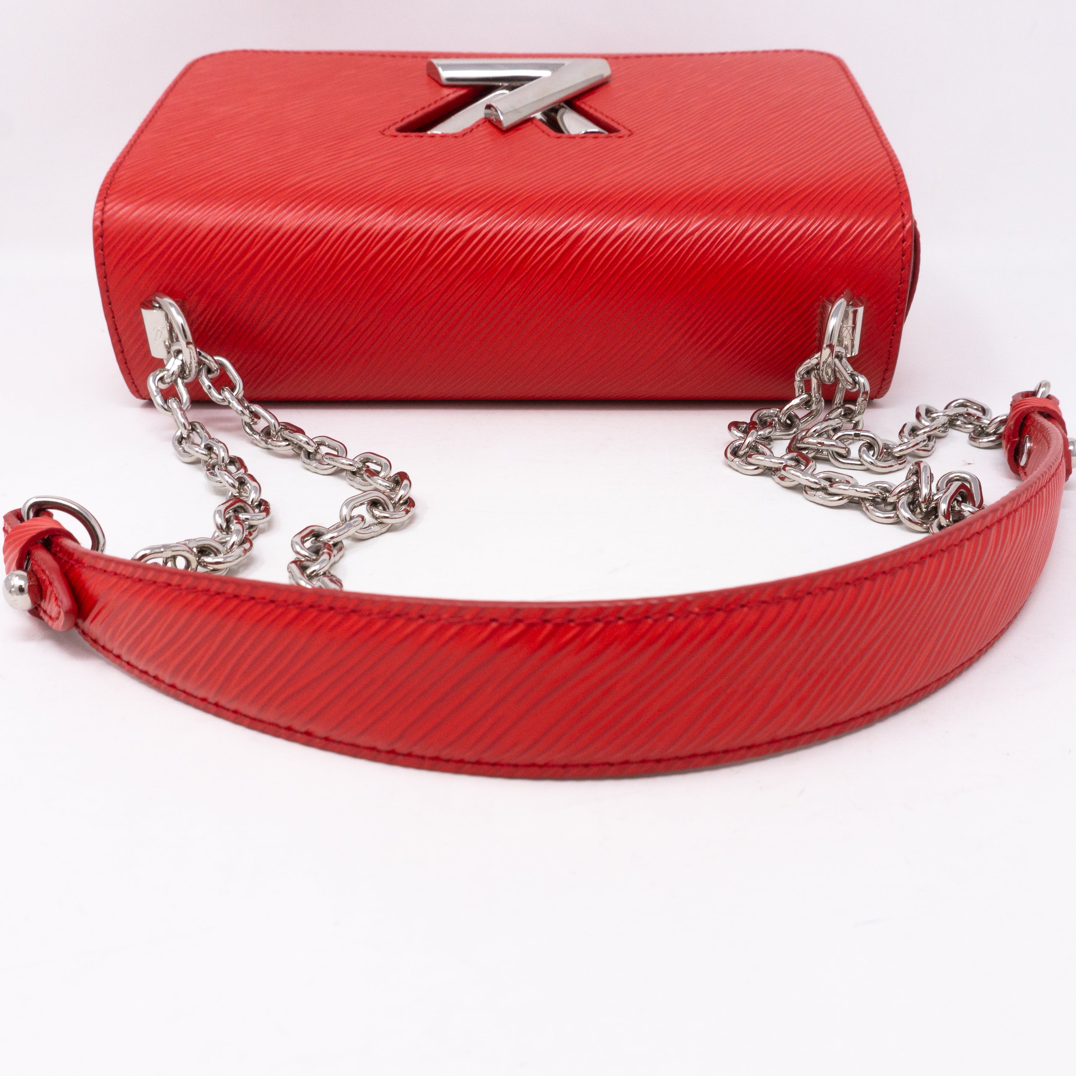 Twist MM Epi Leather Coquelicot Red