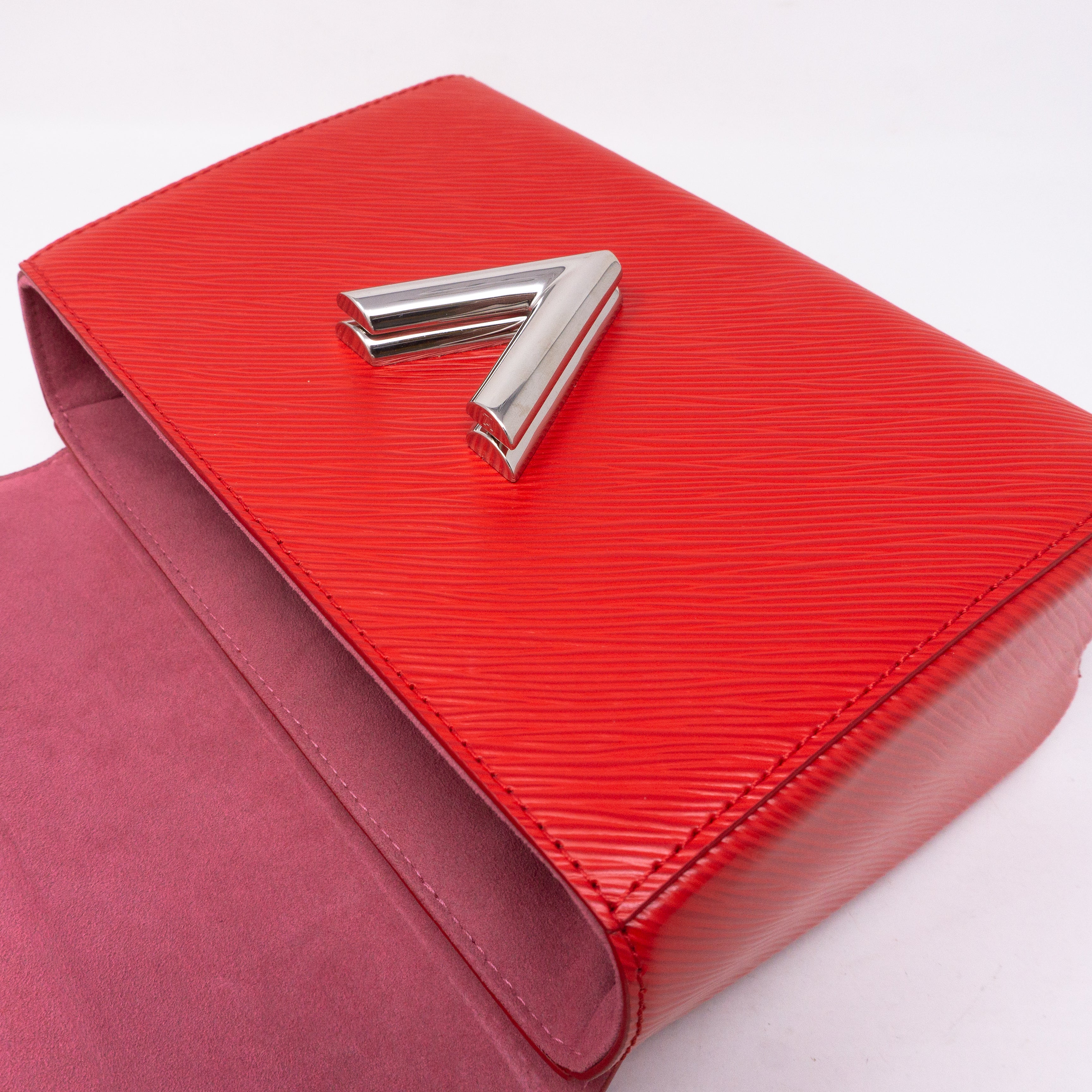 Twist MM Epi Leather Coquelicot Red