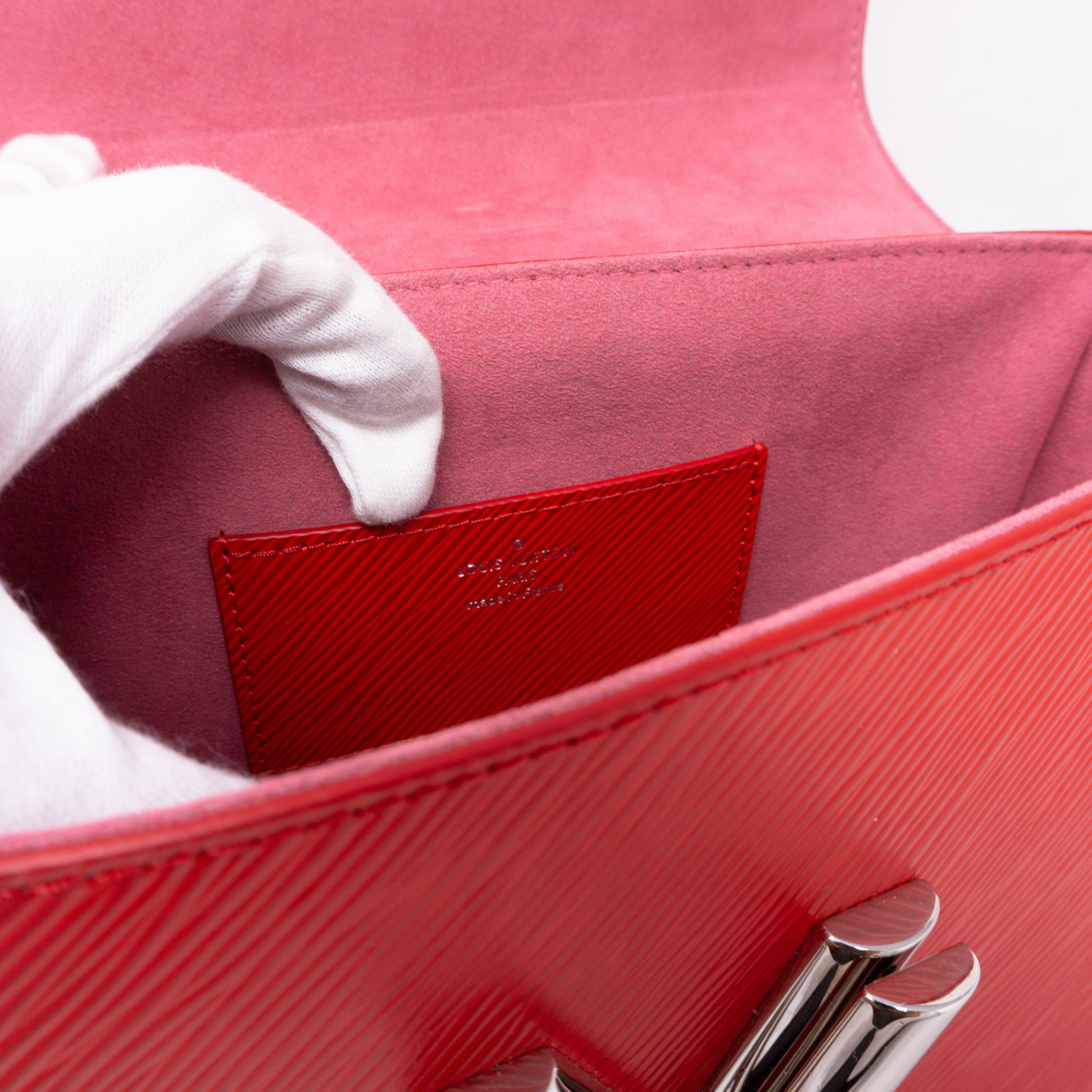 Twist MM Epi Leather Coquelicot Red