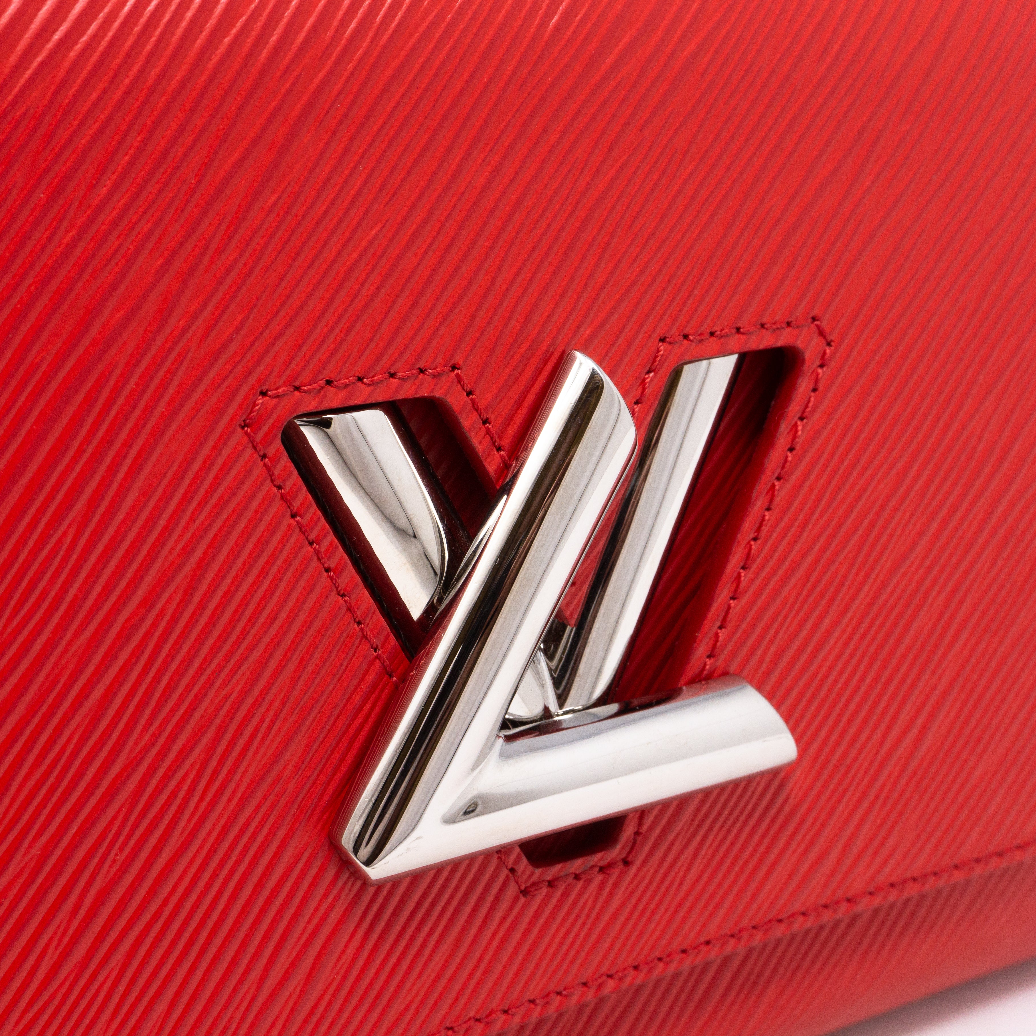 Twist MM Epi Leather Coquelicot Red