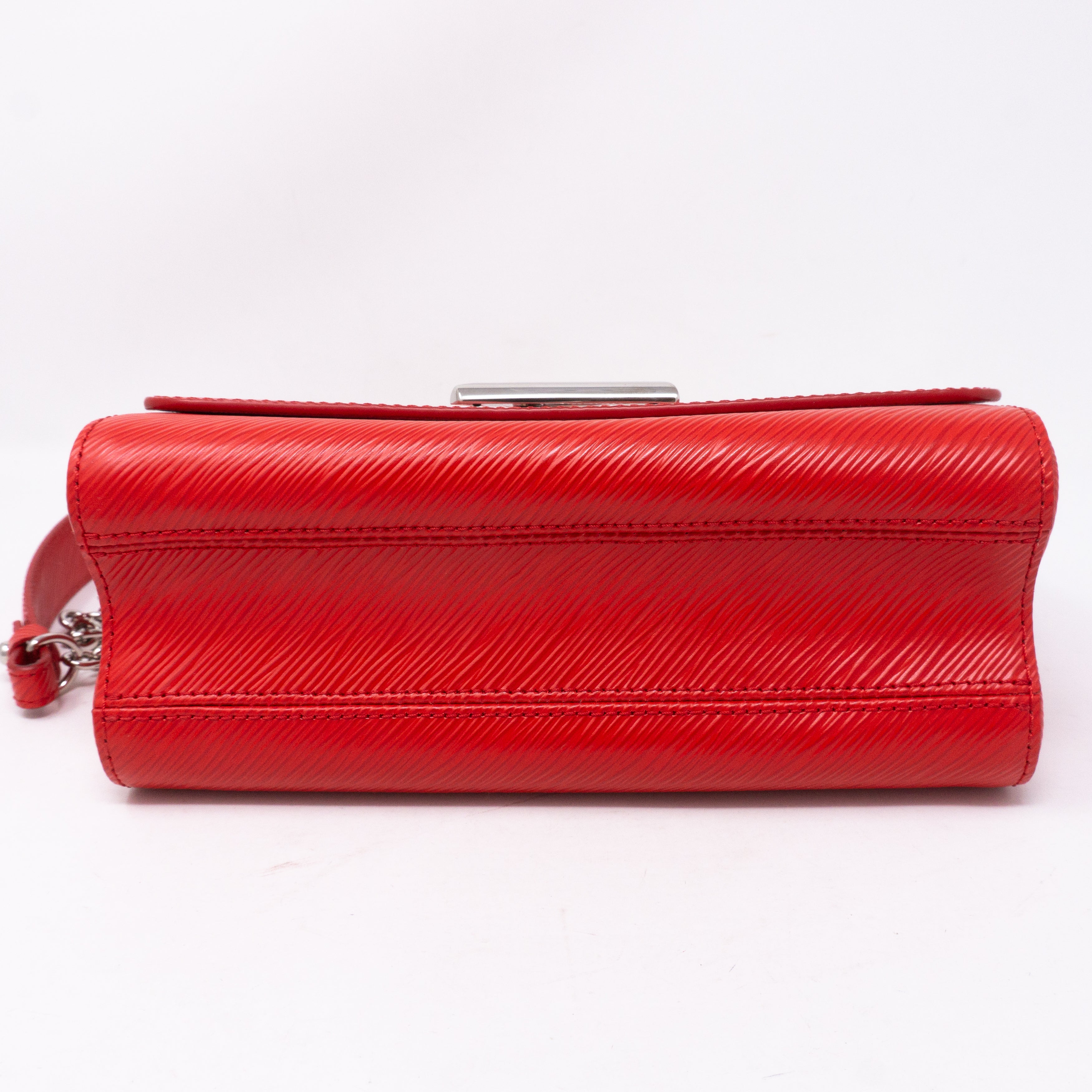 Twist MM Epi Leather Coquelicot Red