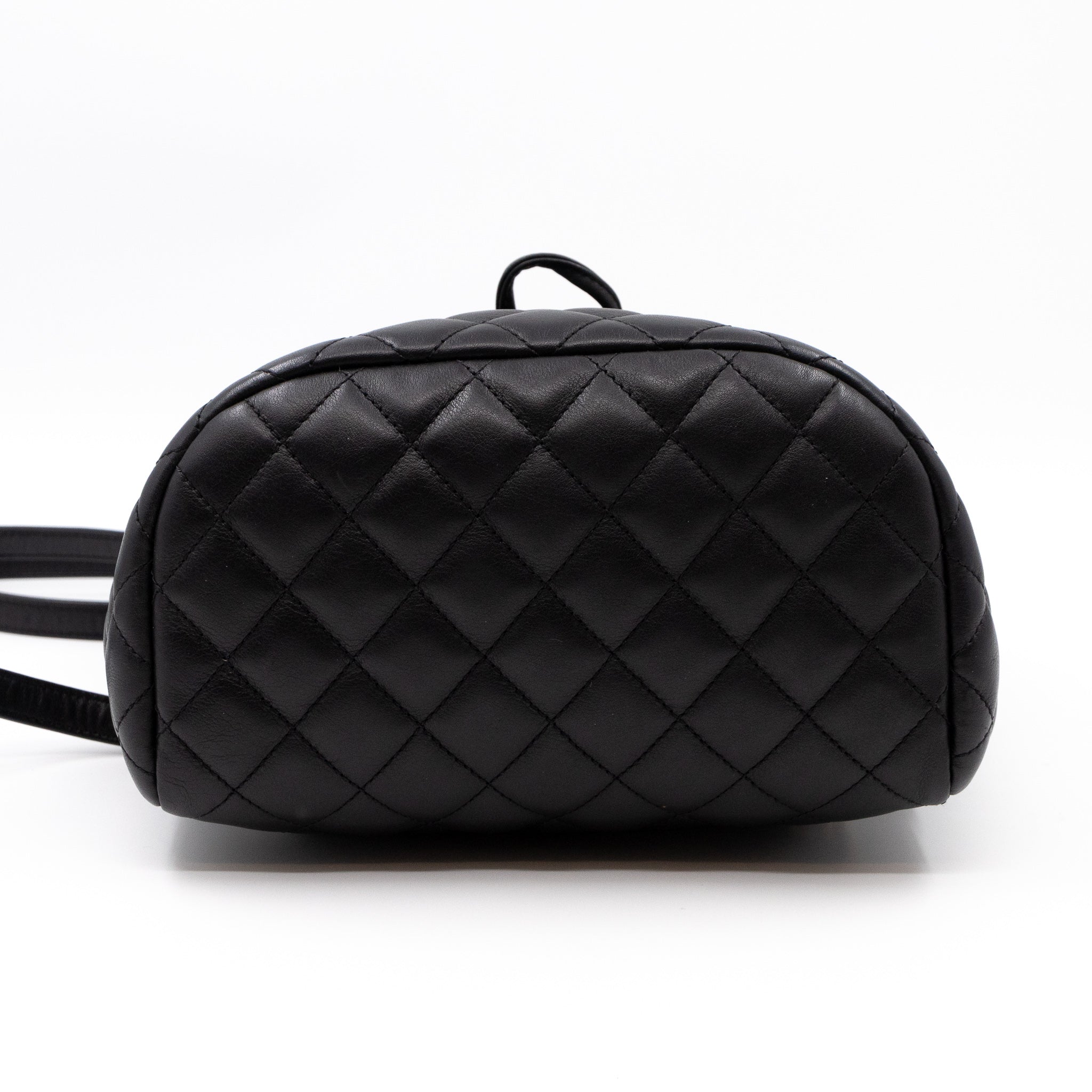 Urban Spirit Backpack Black Quilted Leather