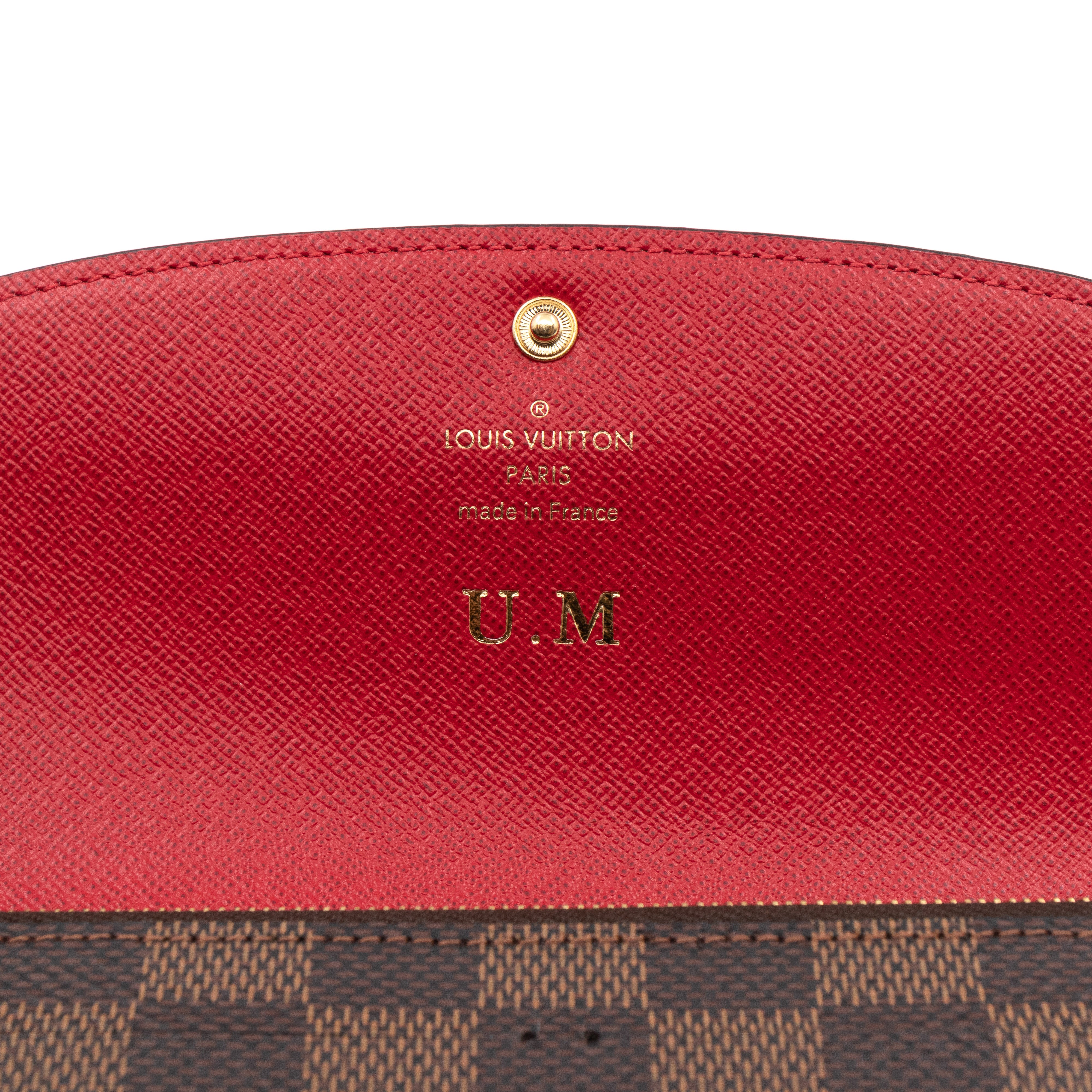 Emilie Wallet Damier Ebene Red