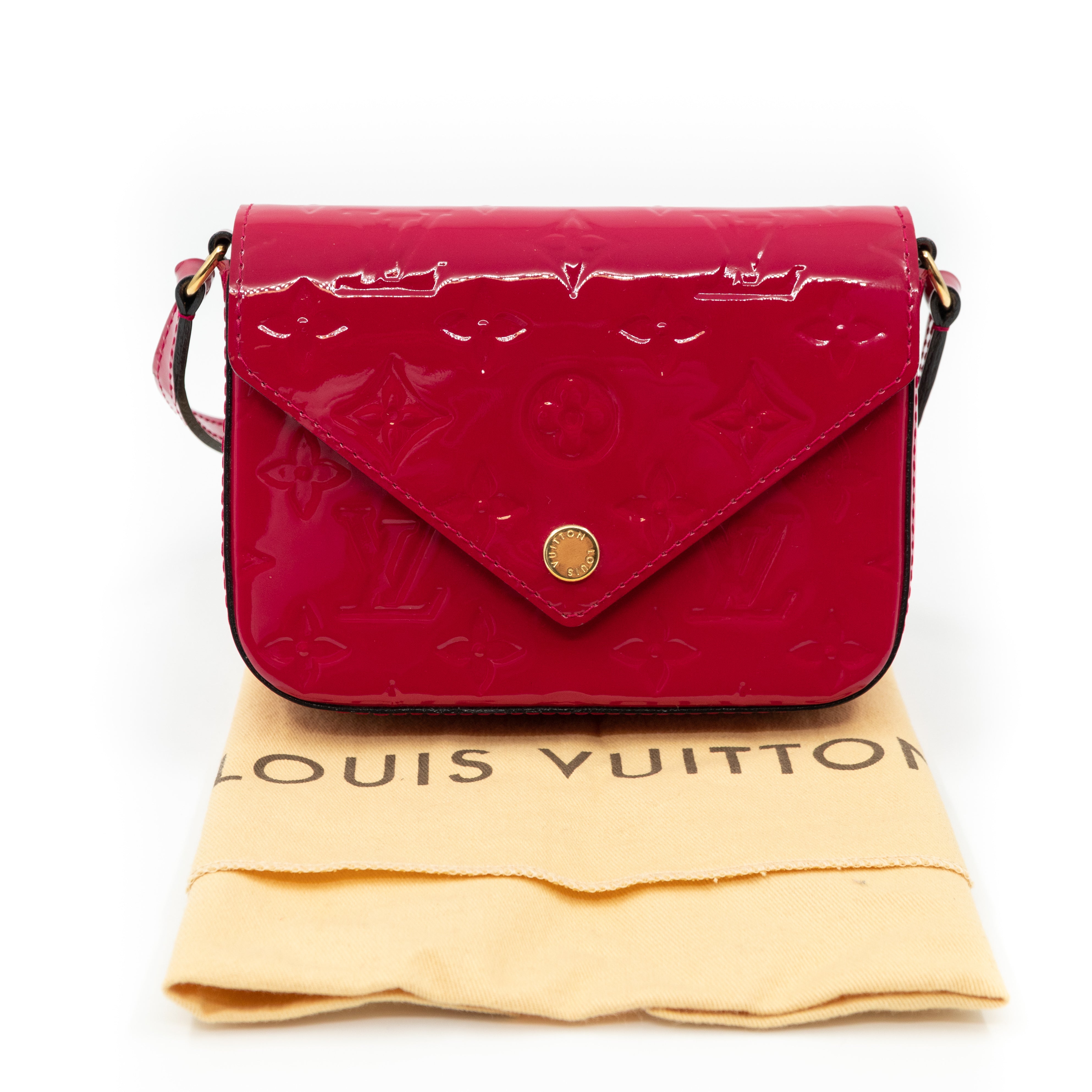 Louis Vuitton Cherry Monogram Vernis Mini Sac Lucie Bag Louis Vuitton