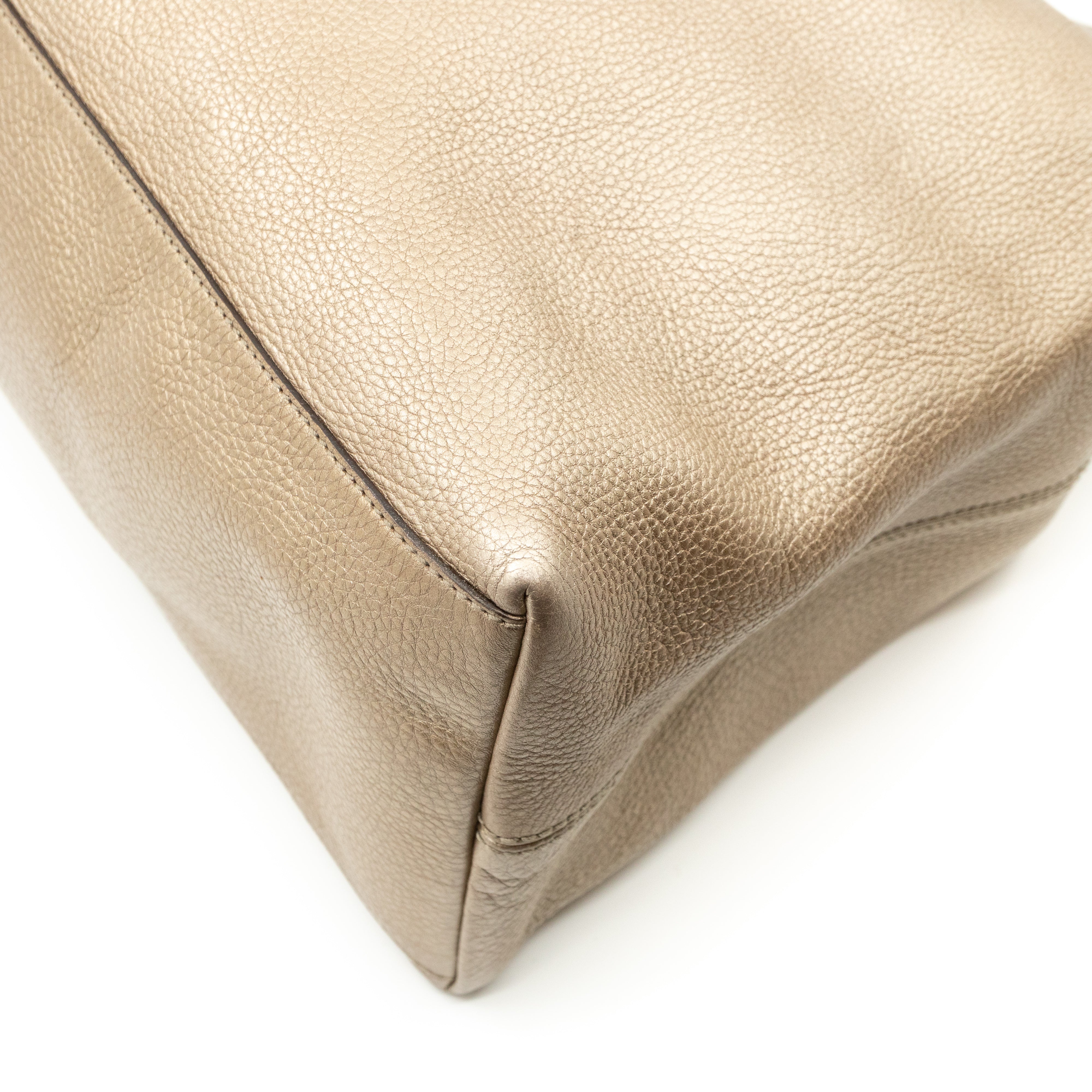 Soho Tassel Chain Large Champagne Leather